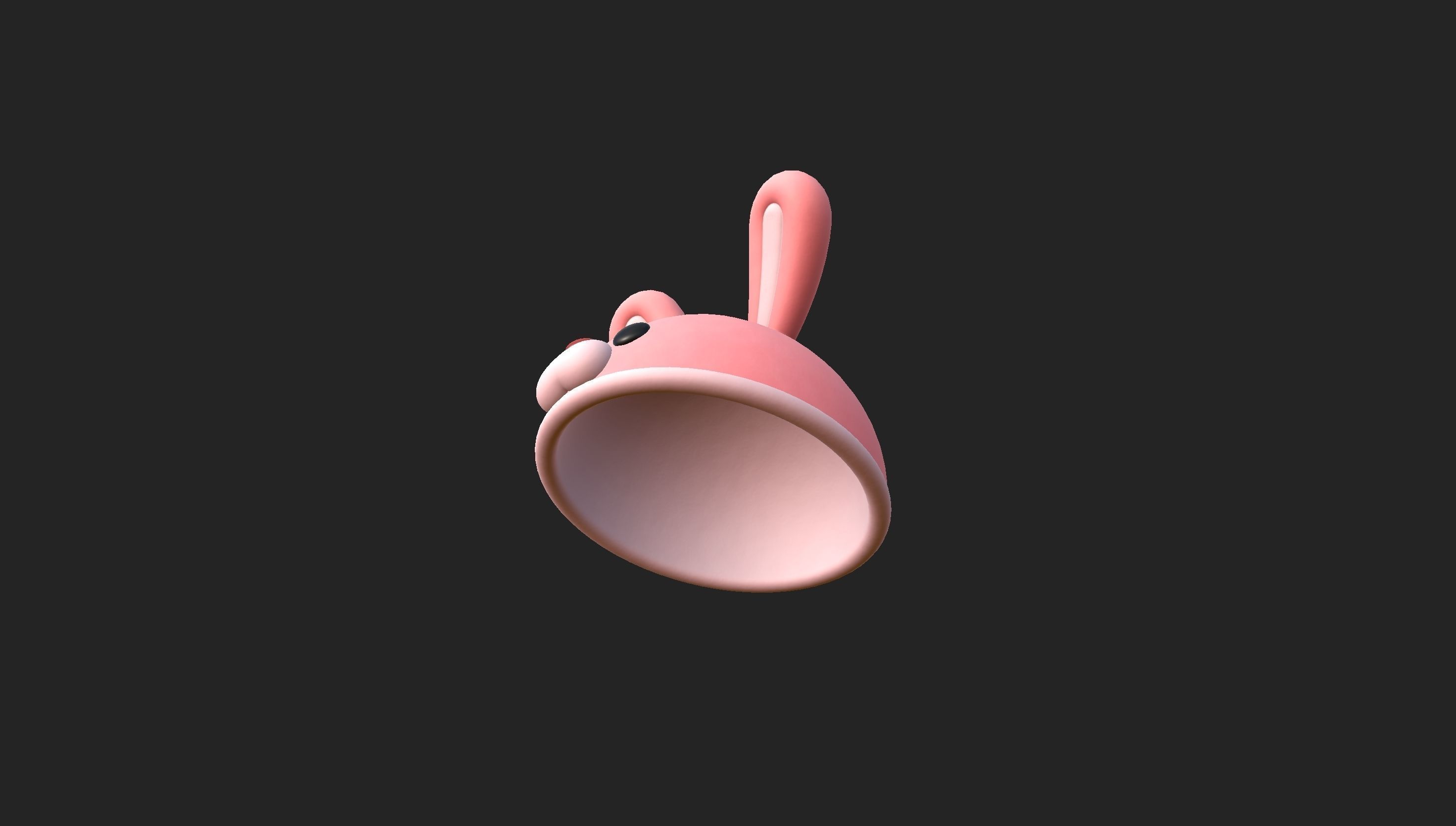 Hat020 Rabbit Hat 3D model_22
