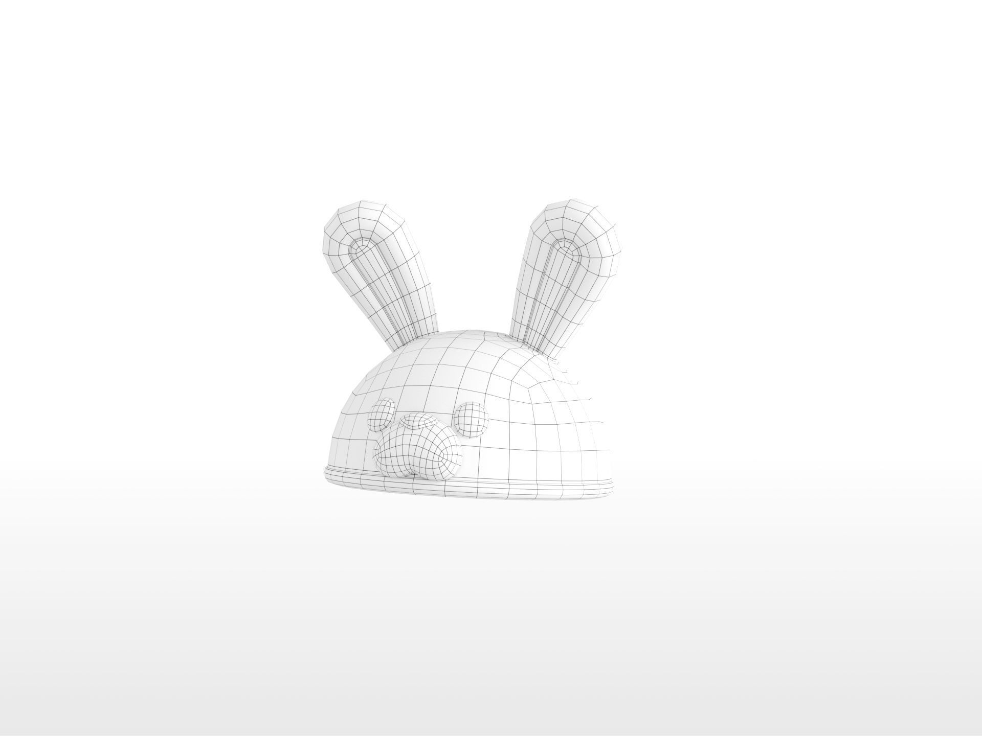 Hat020 Rabbit Hat 3D model_29