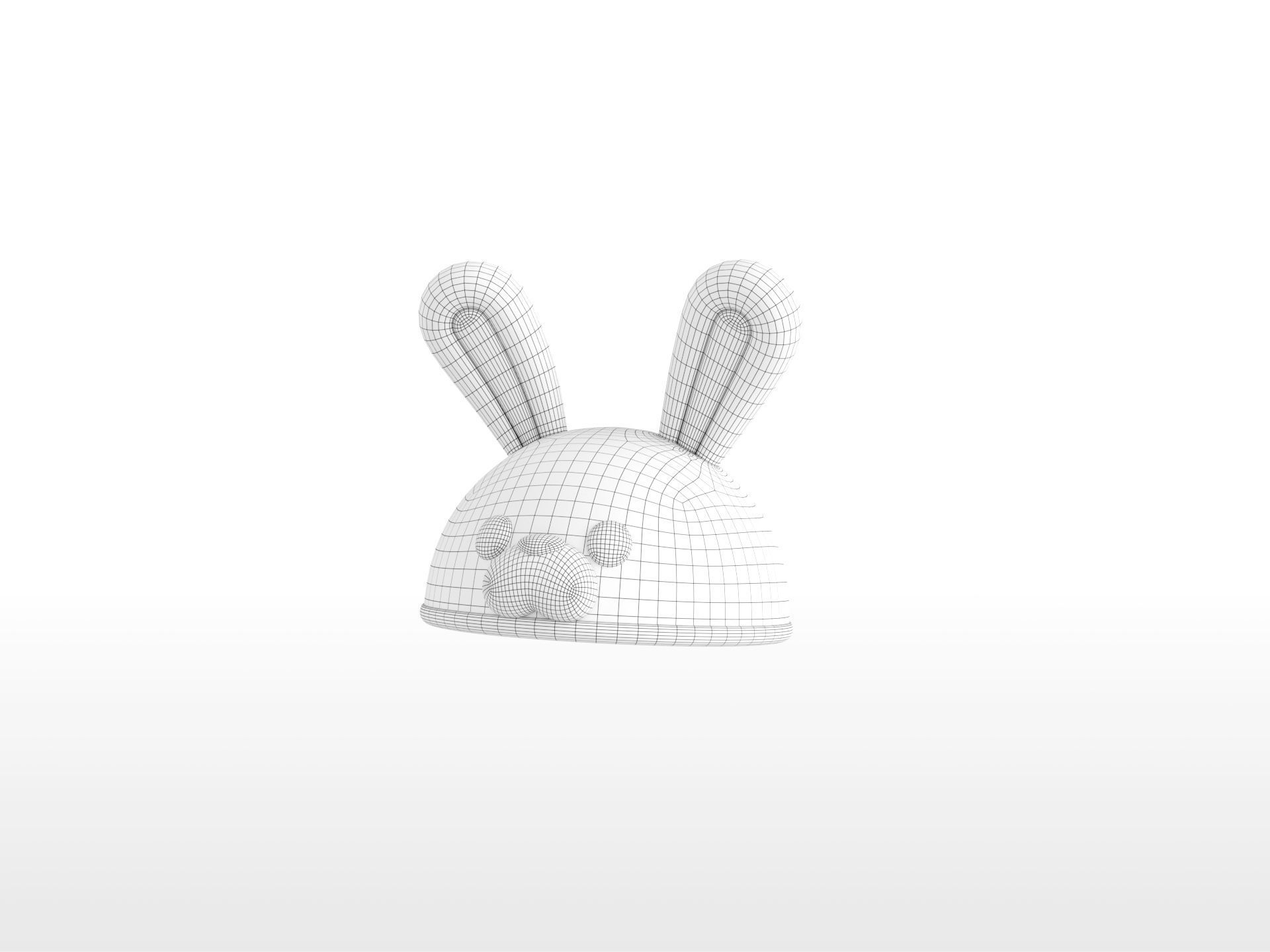 Hat020 Rabbit Hat 3D model_30