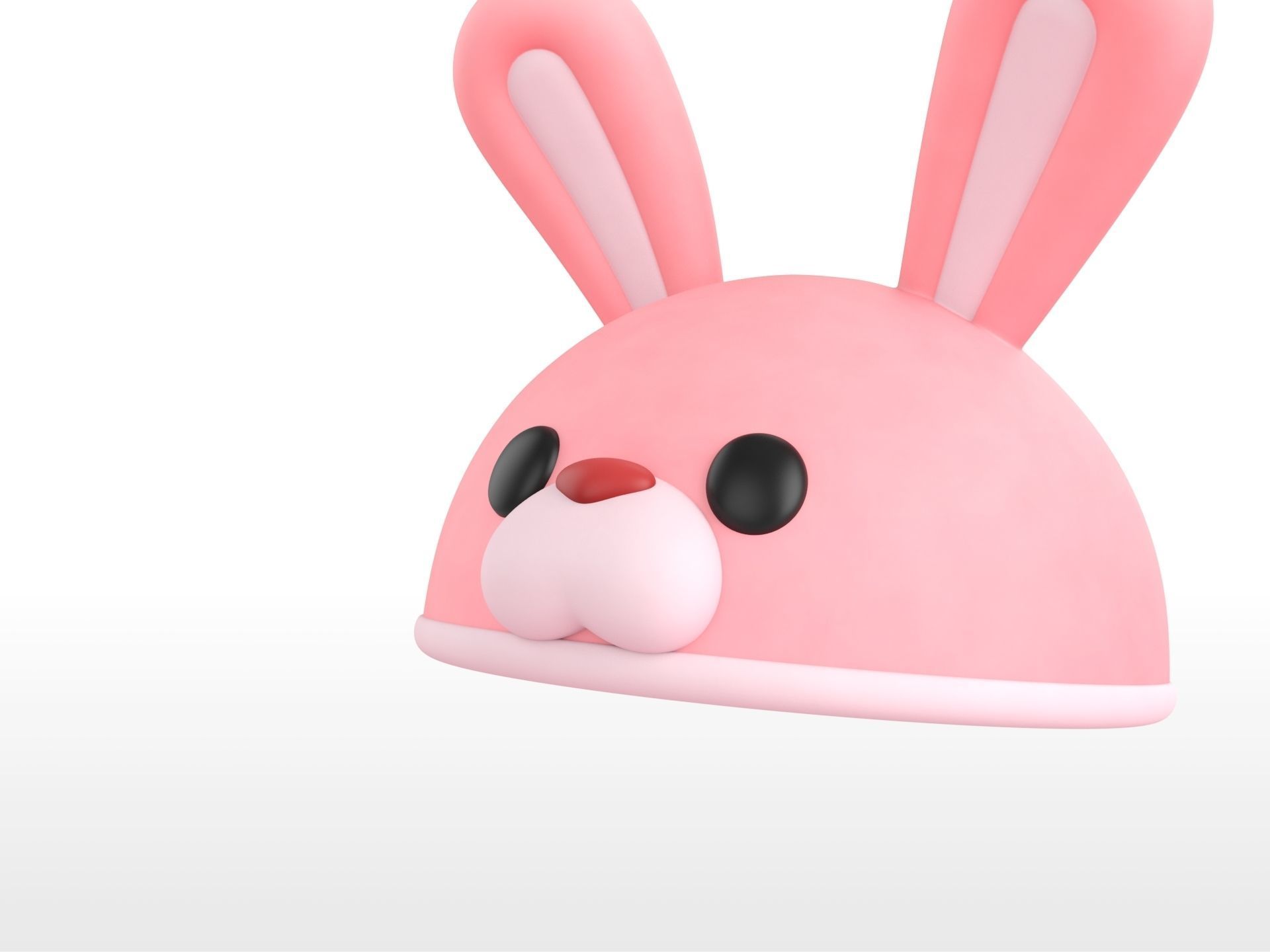 Hat020 Rabbit Hat 3D model_8