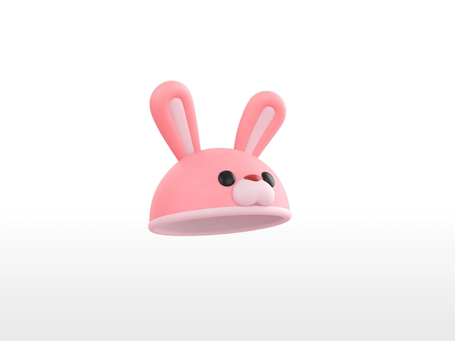 Hat020 Rabbit Hat 3D model_2