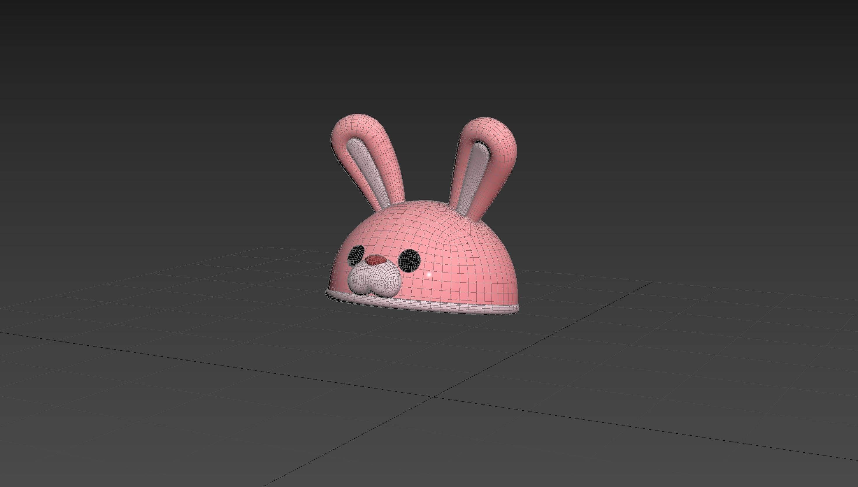 Hat020 Rabbit Hat 3D model_28