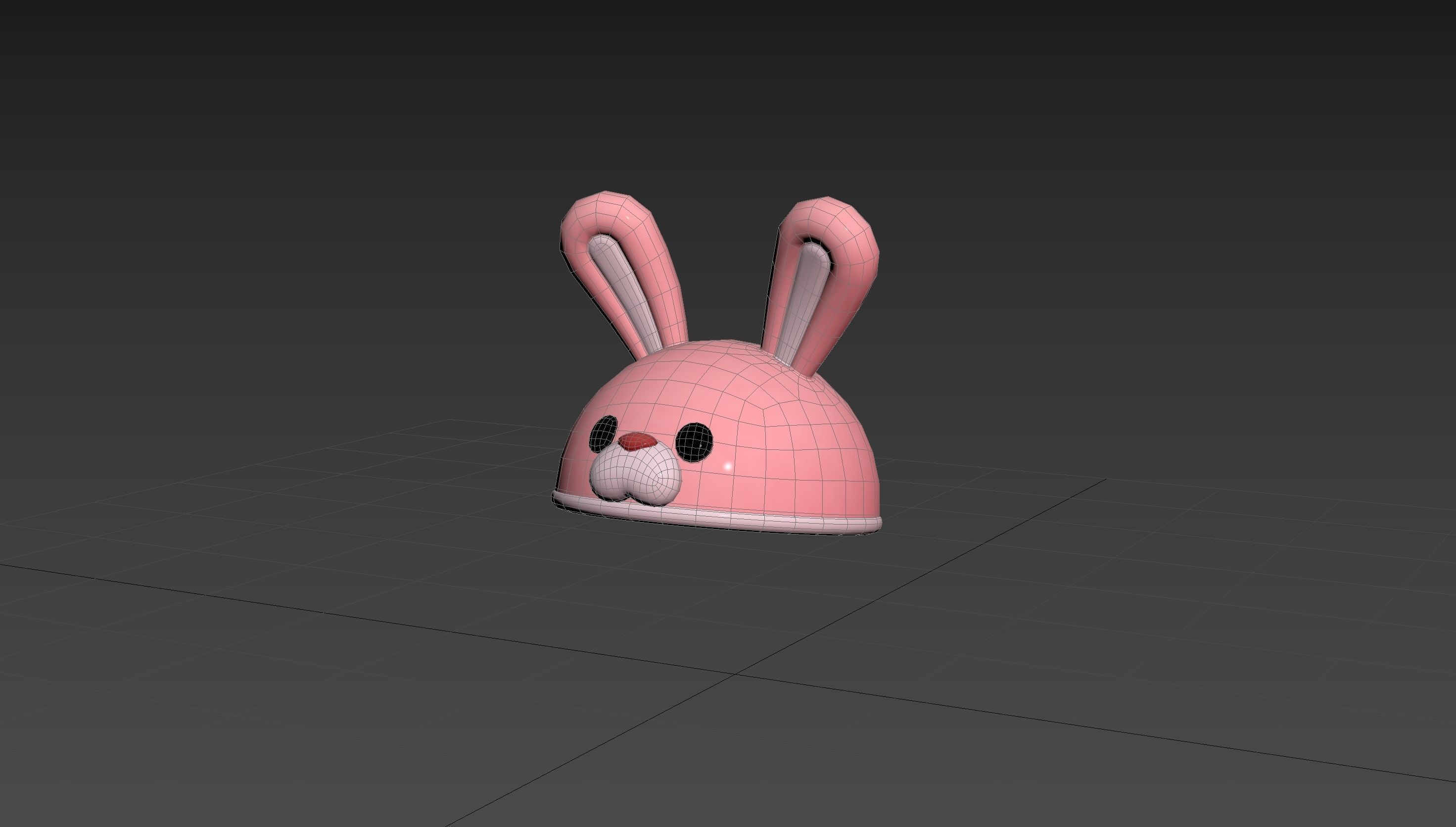 Hat020 Rabbit Hat 3D model_27