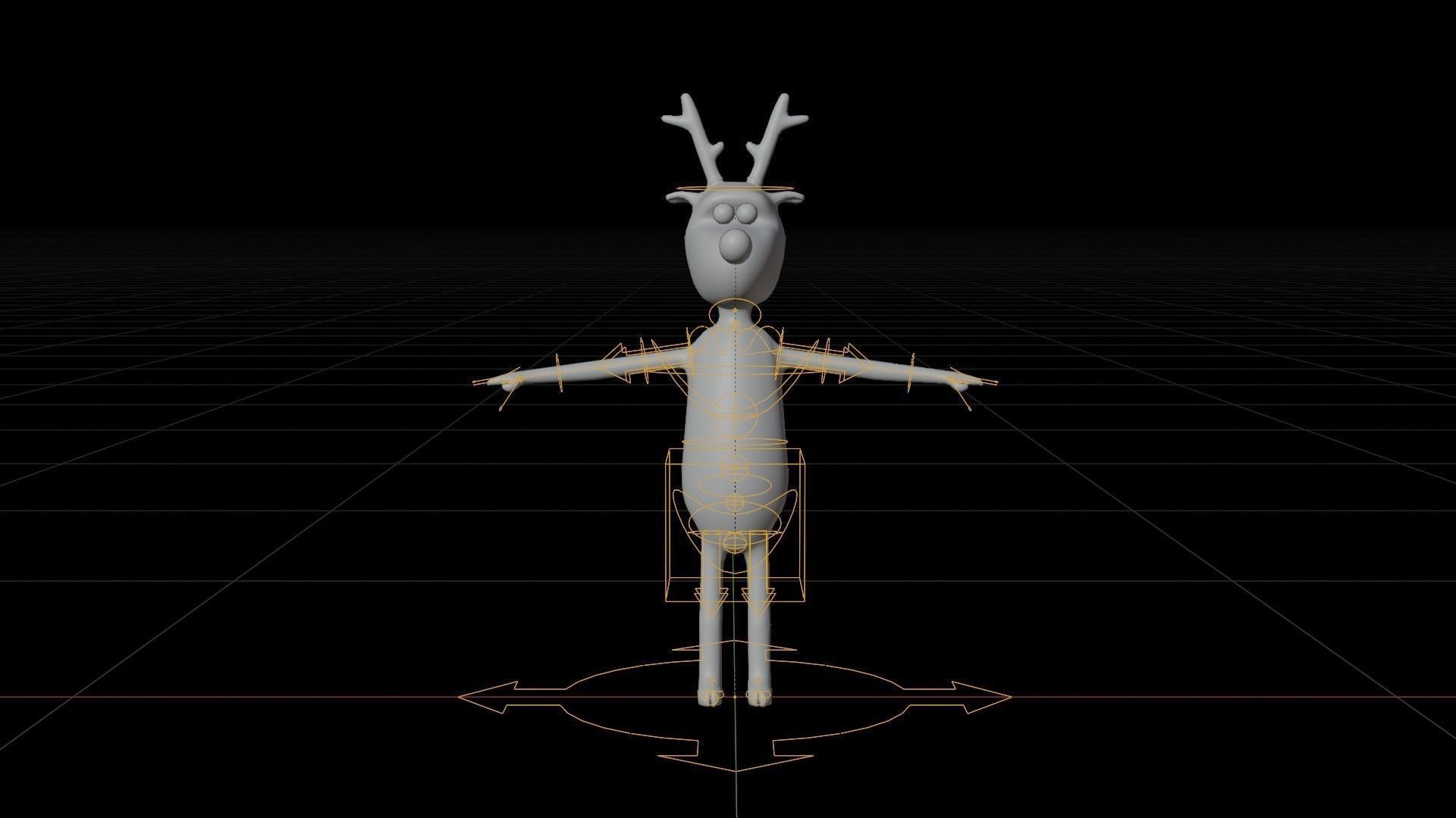 Aardman Style Rudolph the Red-Nosed Reindeer 3D model_4