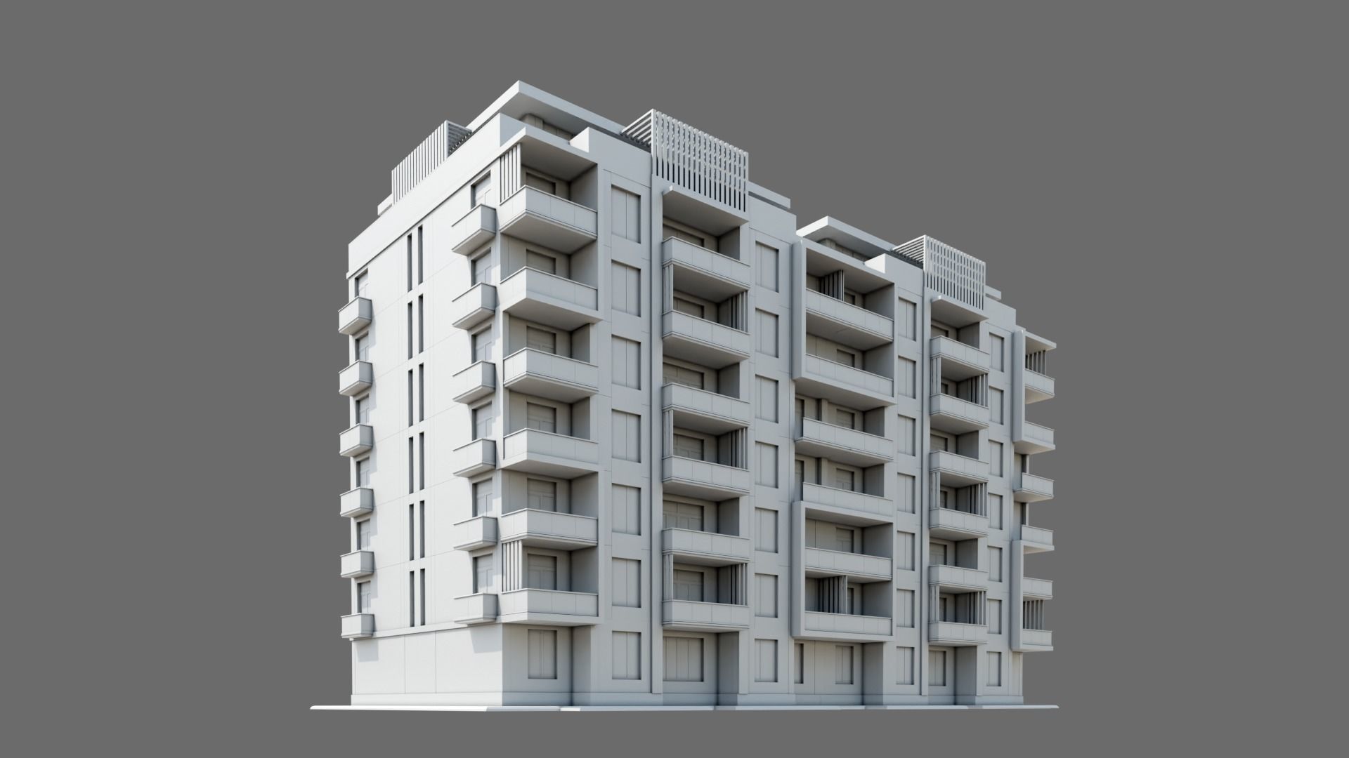Residental Building ID038 3D model_1