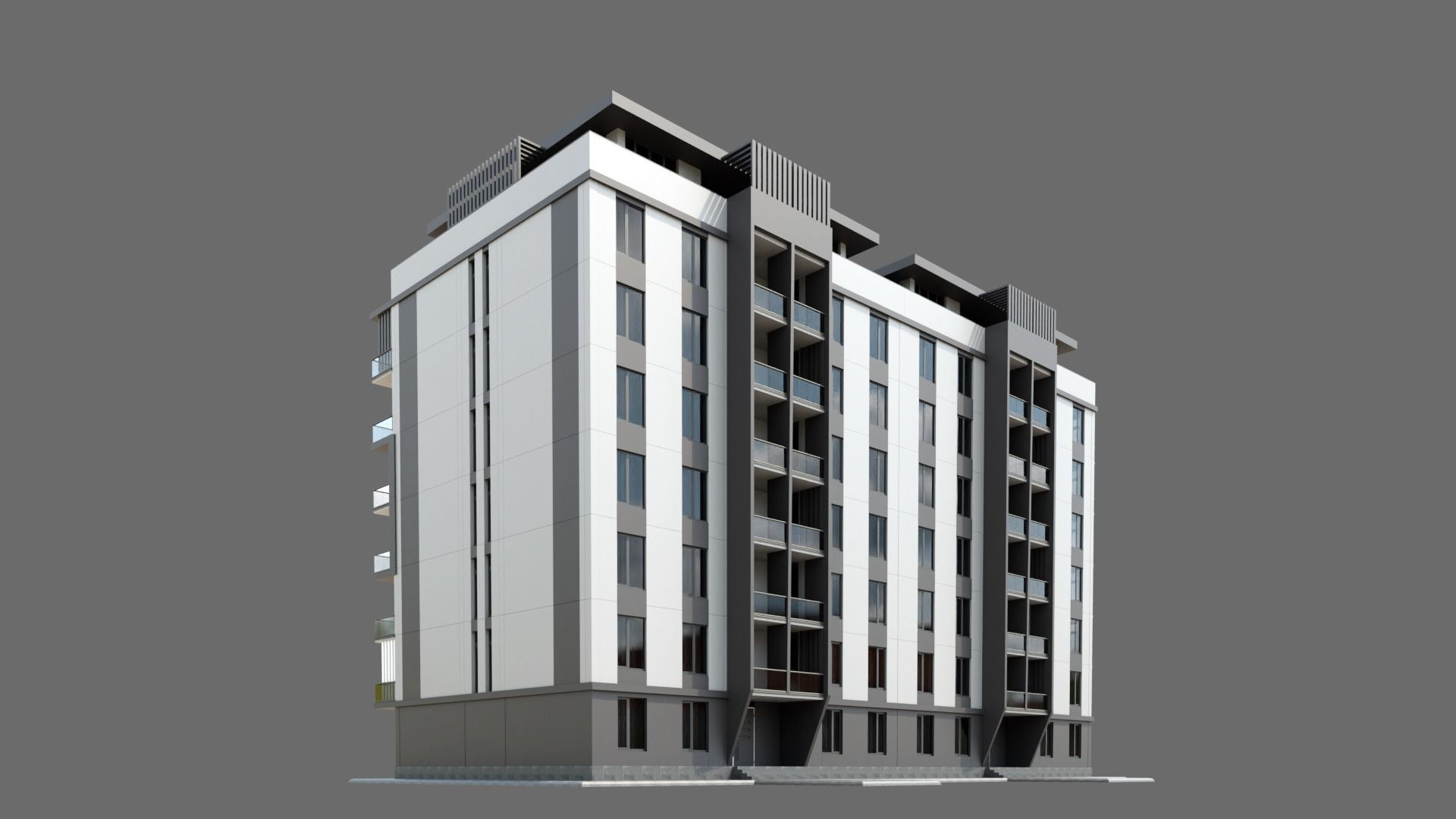 Residental Building ID038 3D model_4