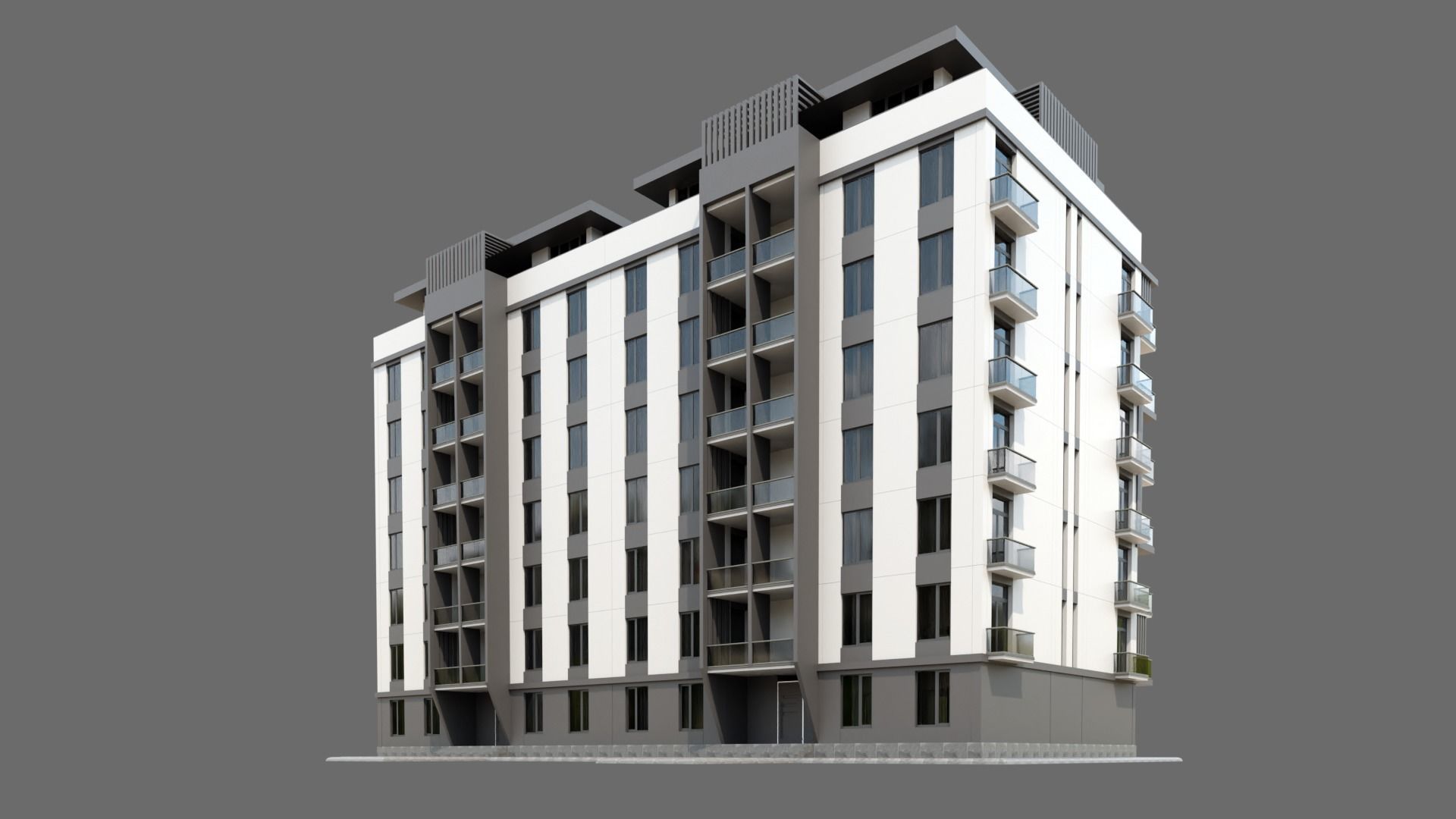 Residental Building ID038 3D model_6