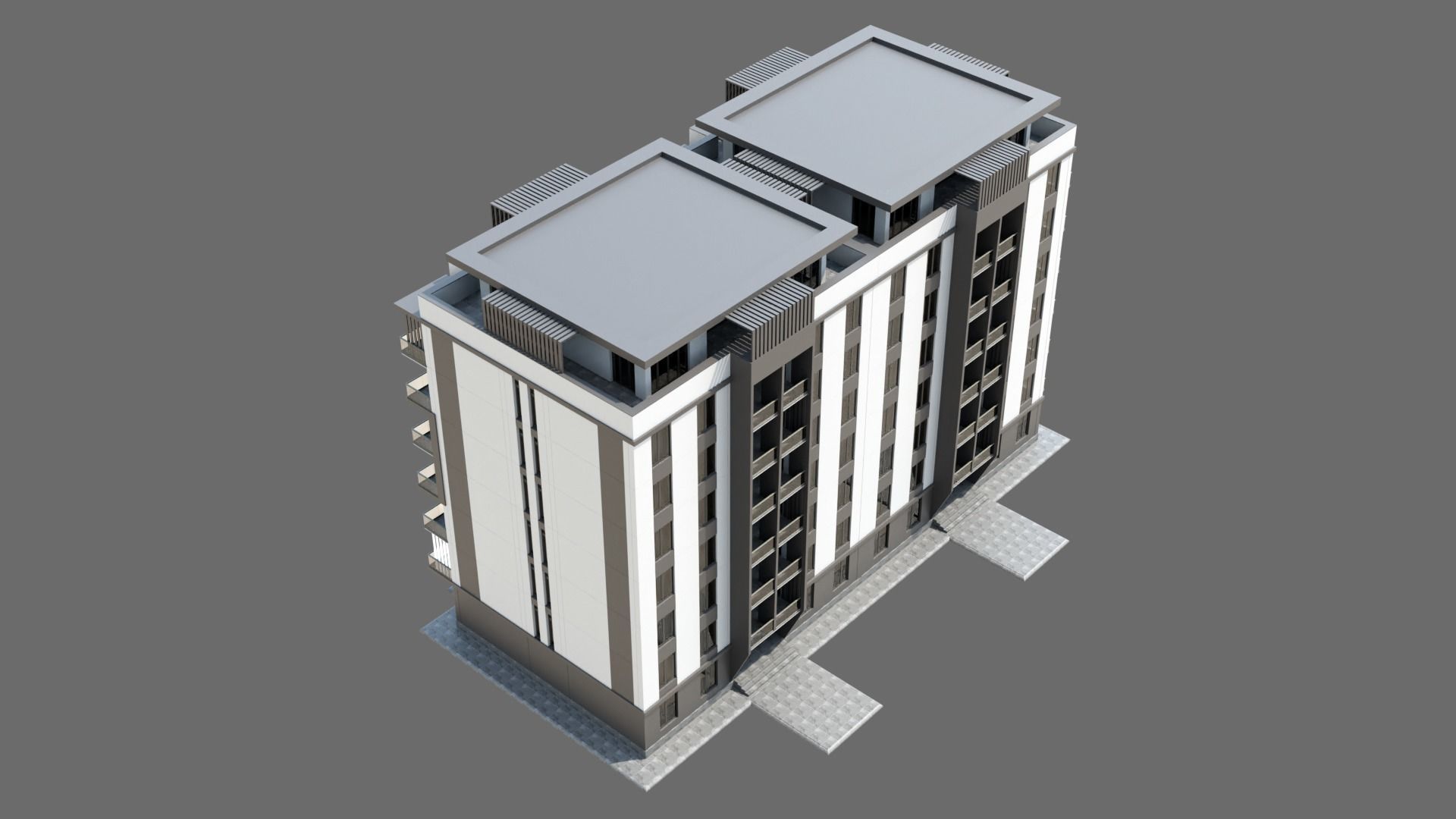 Residental Building ID038 3D model_7