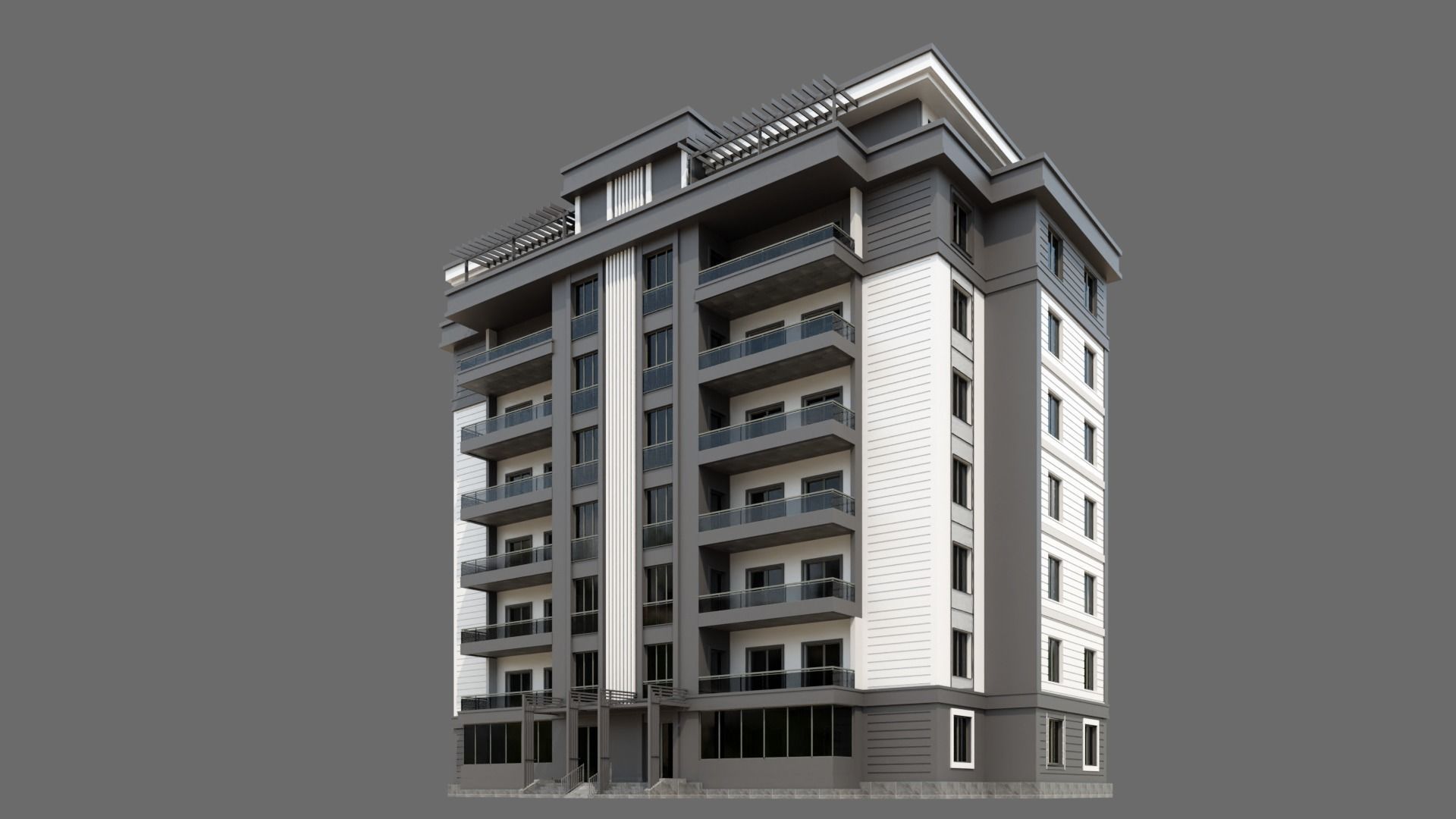 Residental Building ID040 3D model_3