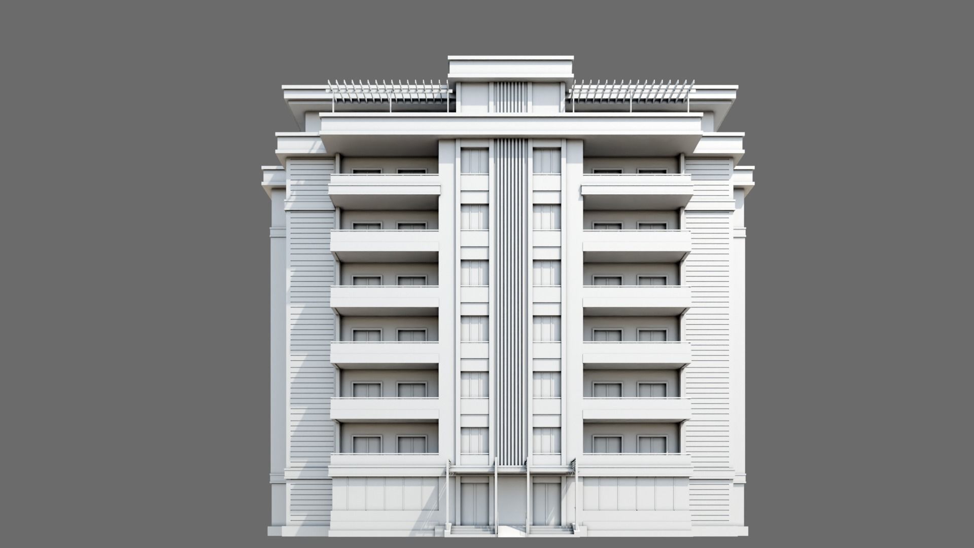 Residental Building ID040 3D model_4