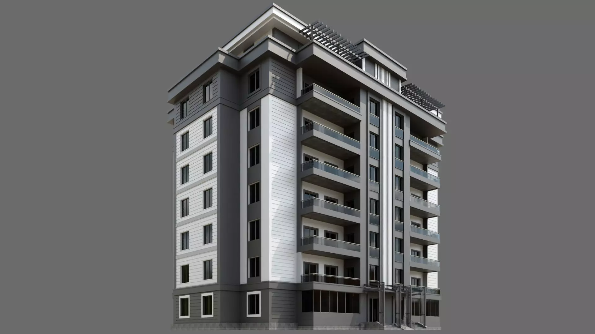 Residental Building ID040 3D model_0