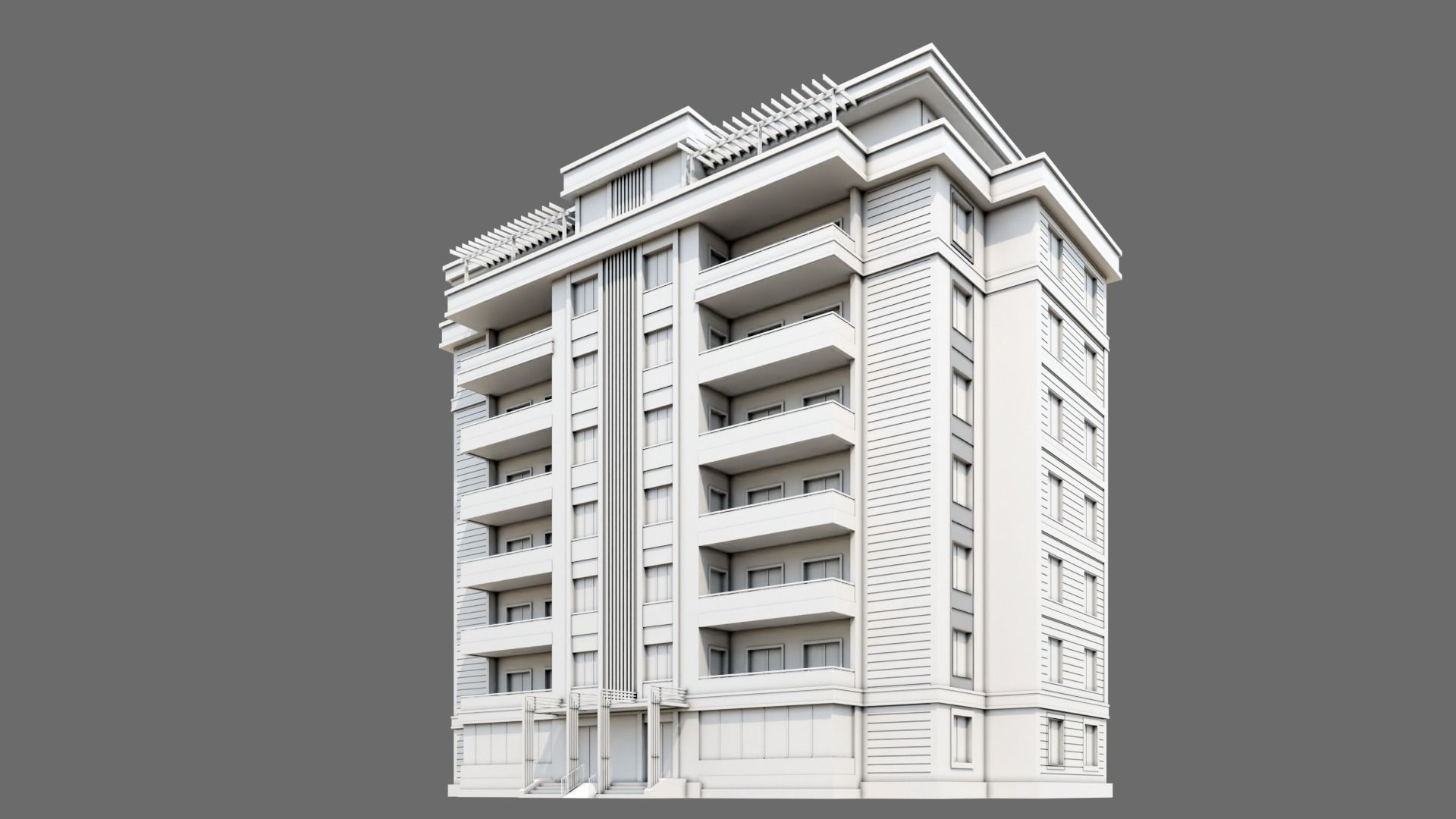Residental Building ID040 3D model_2