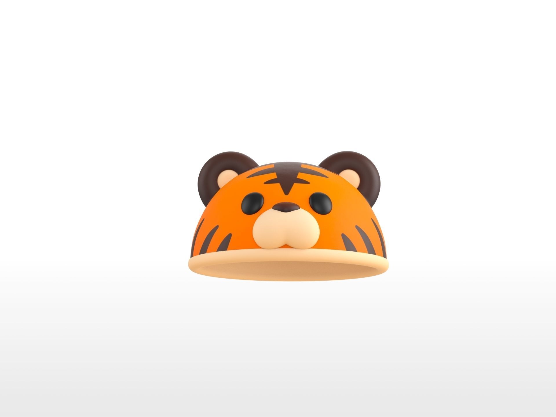 Hat022 Tiger Hat 3D model CGTrader