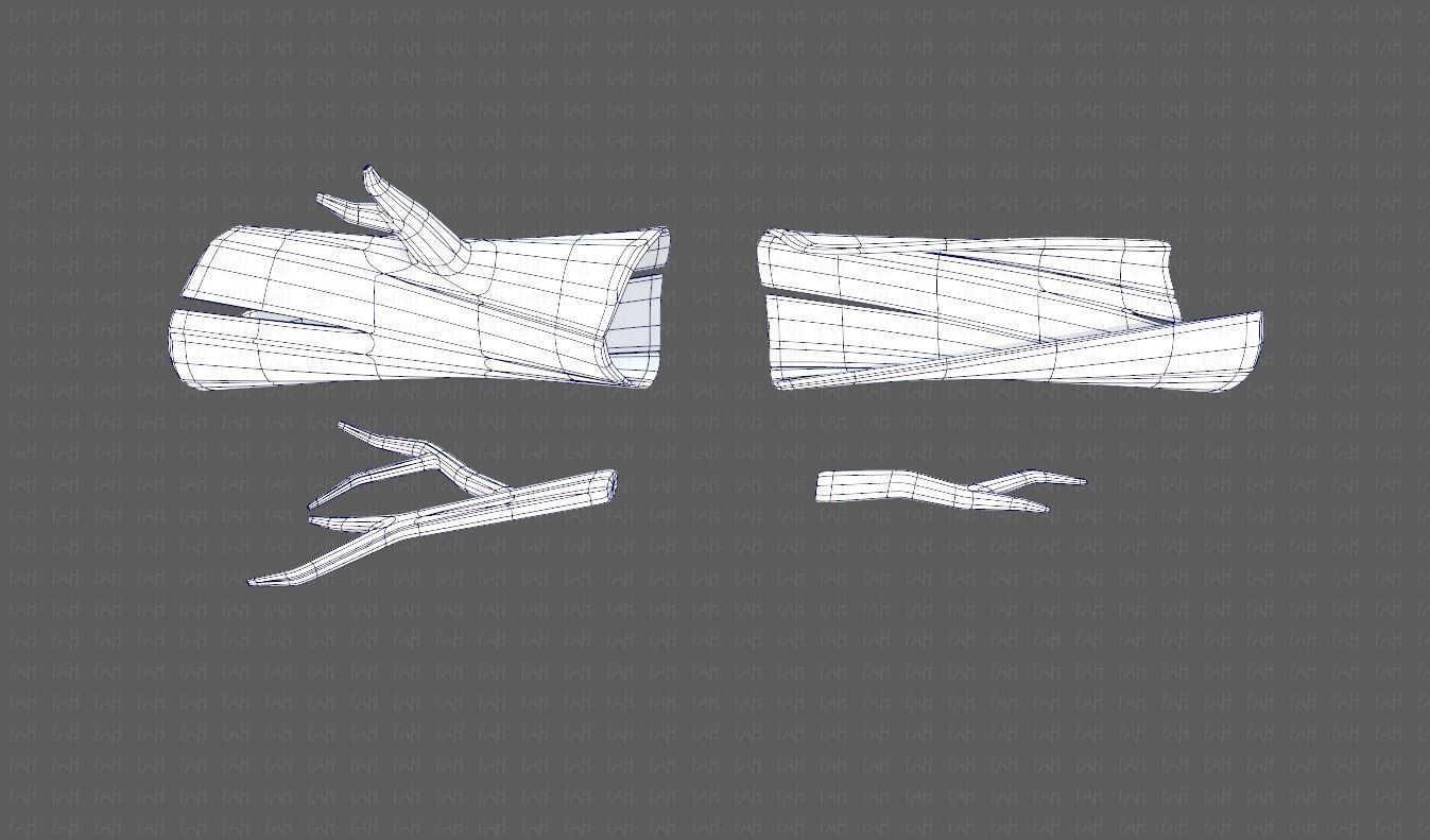 Stump V03 Low-poly 3D model_9