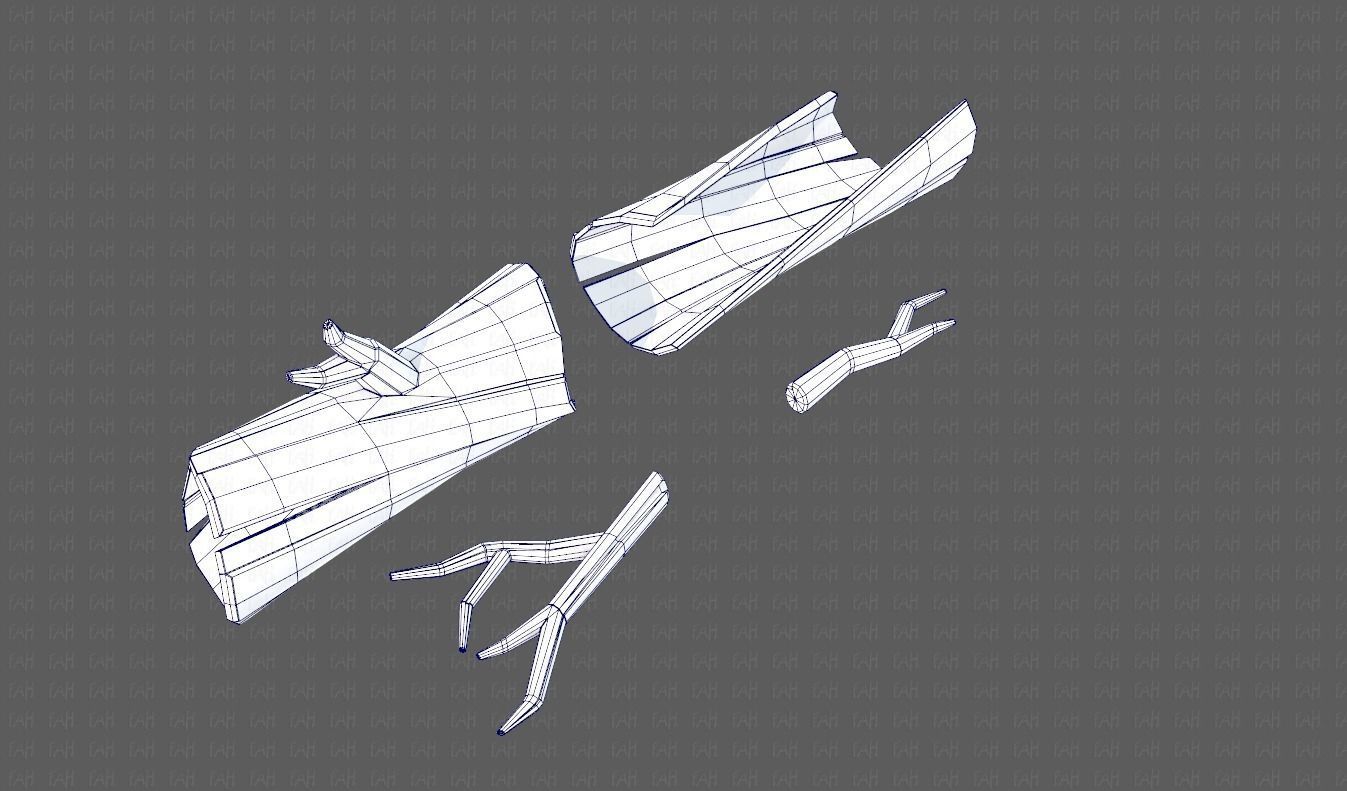 Stump V03 Low-poly 3D model_26