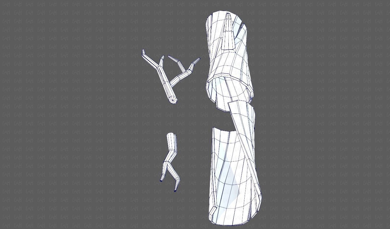 Stump V03 Low-poly 3D model_31