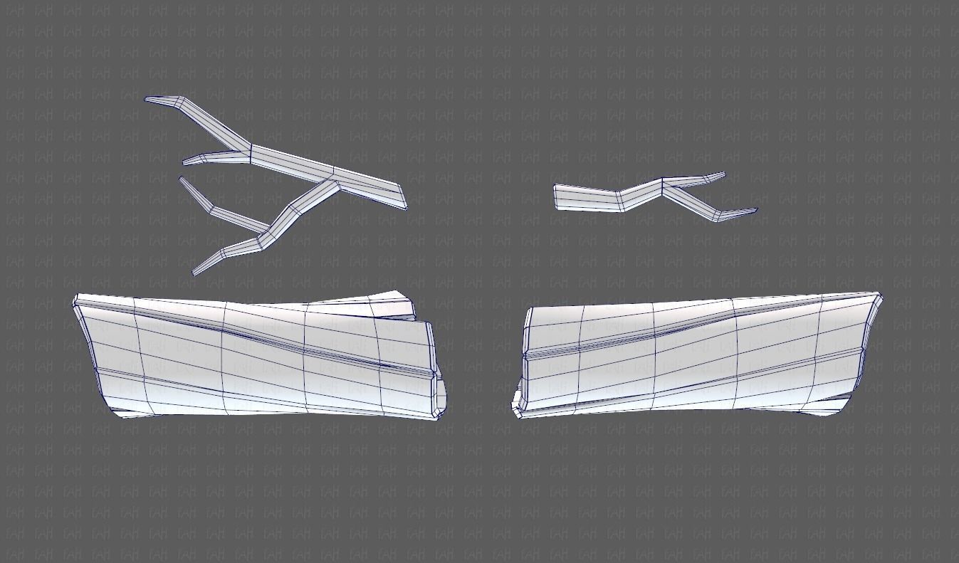 Stump V03 Low-poly 3D model_40