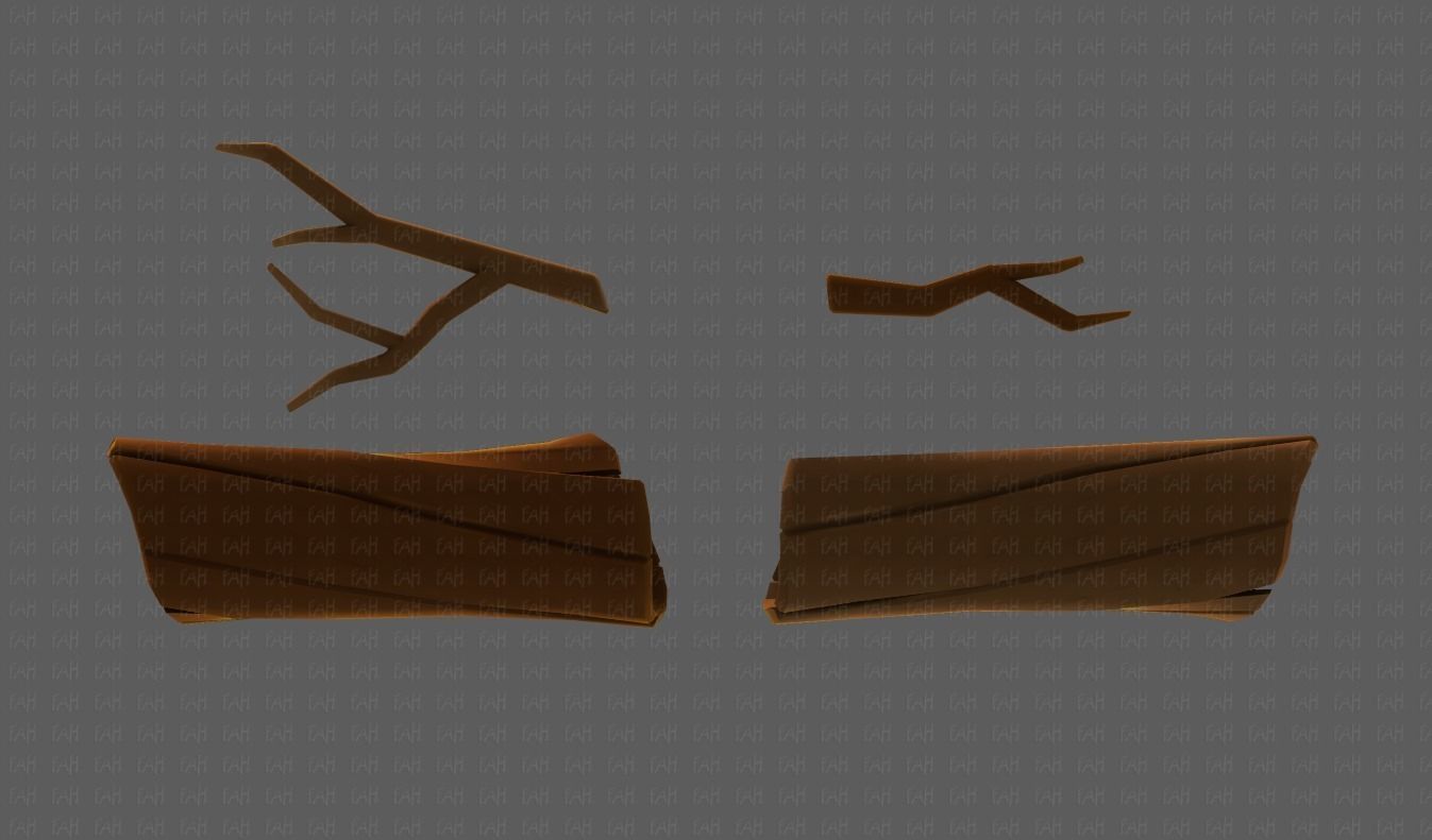 Stump V03 Low-poly 3D model_39