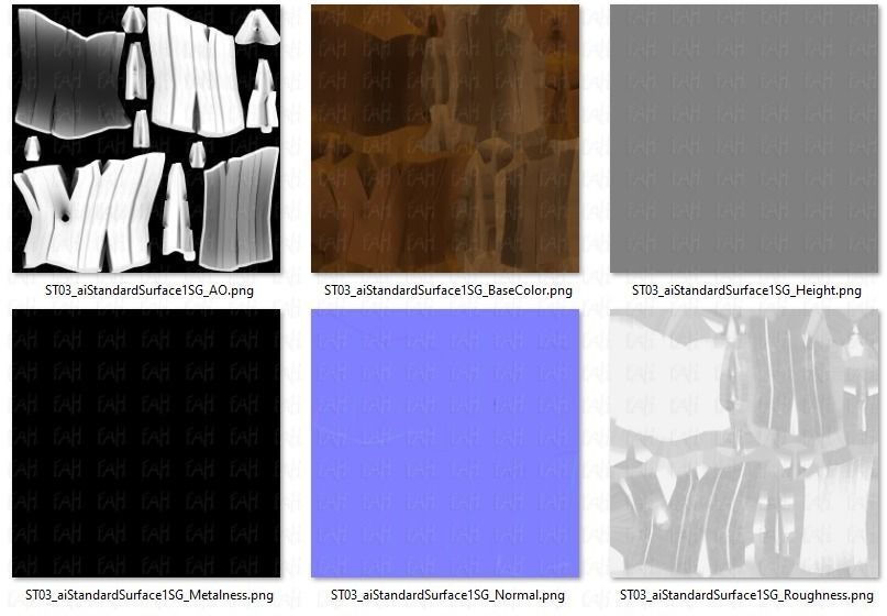 Stump V03 Low-poly 3D model_46