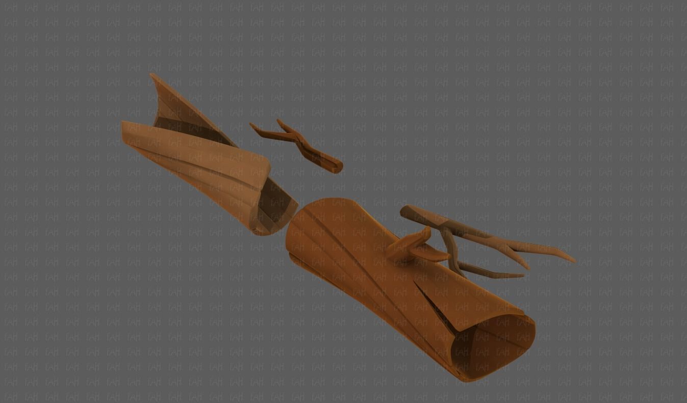 Stump V03 Low-poly 3D model_4