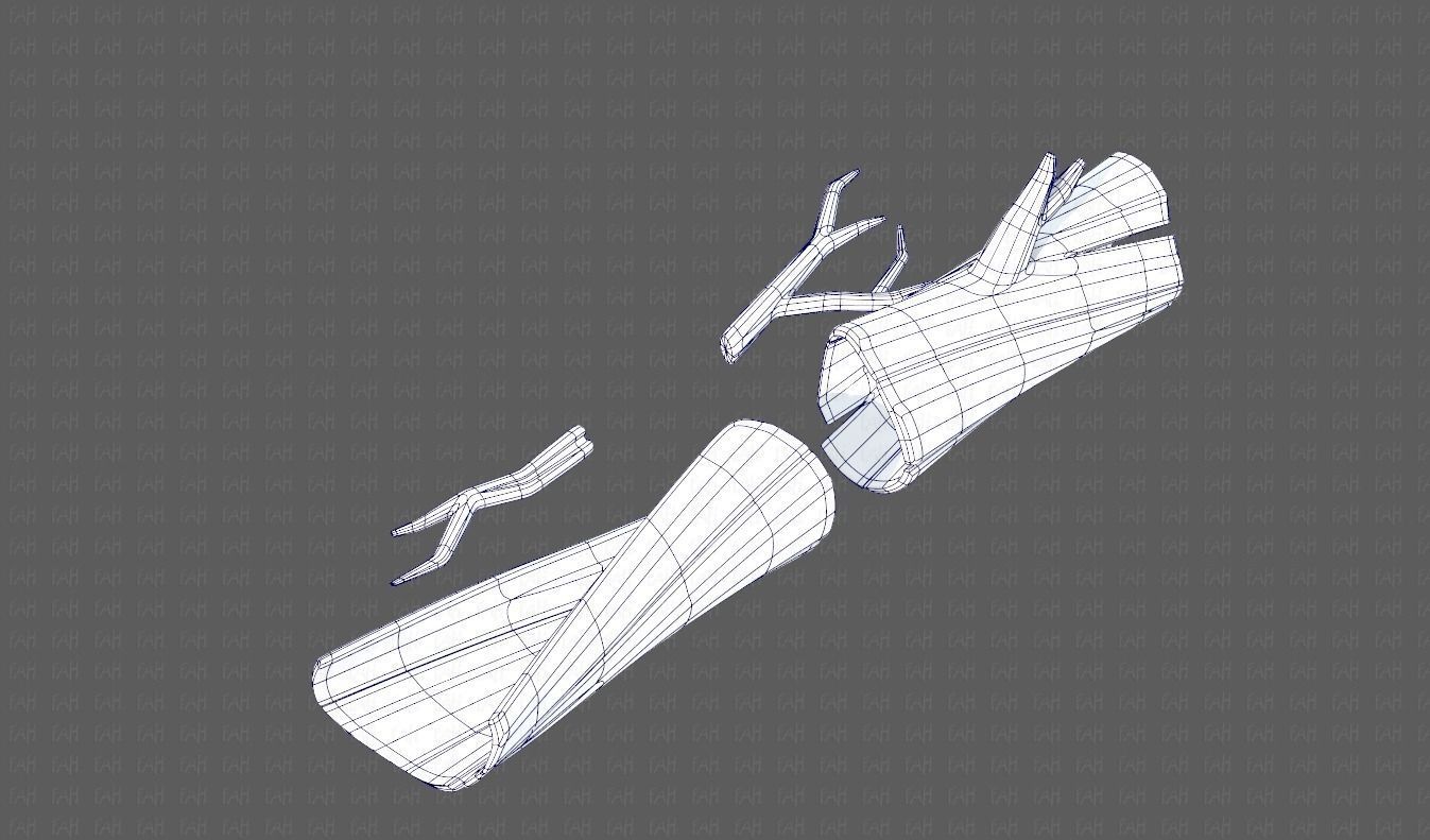 Stump V03 Low-poly 3D model_14