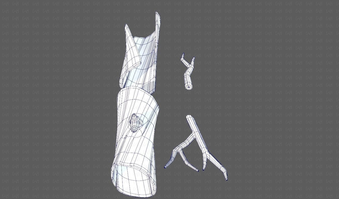 Stump V03 Low-poly 3D model_11