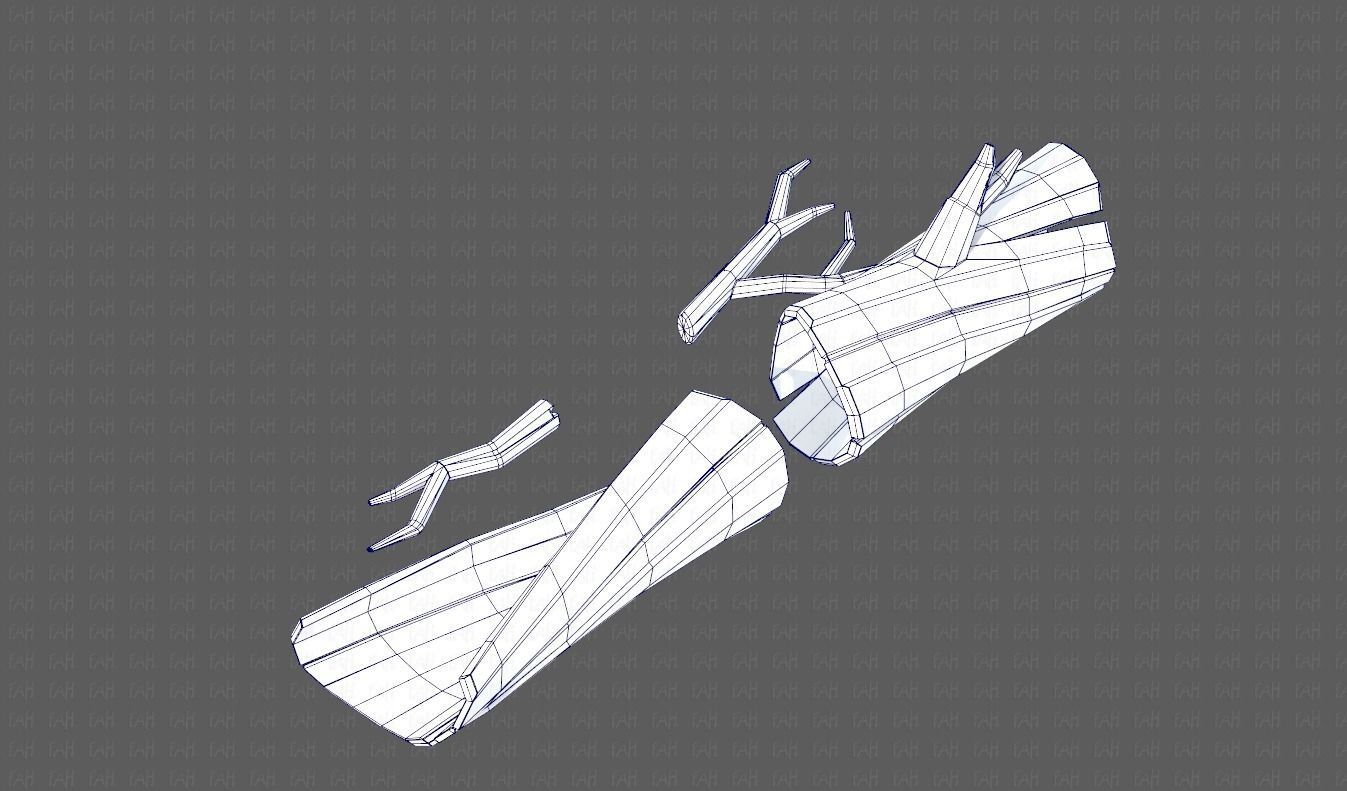 Stump V03 Low-poly 3D model_30
