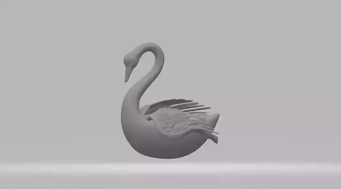 Swan Wings 3D print model