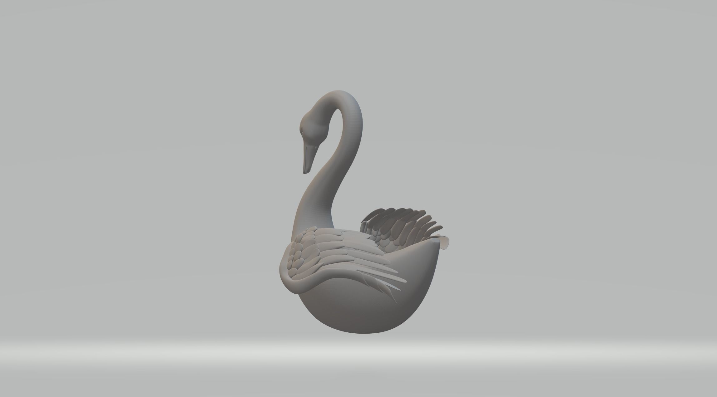 Swan Wings 3D print model_1