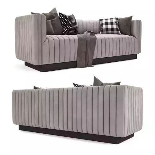 Velvet Sofa Emerald 3D model