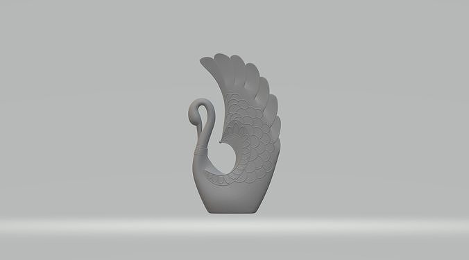 Swan 3D Model sculpture 3D print model