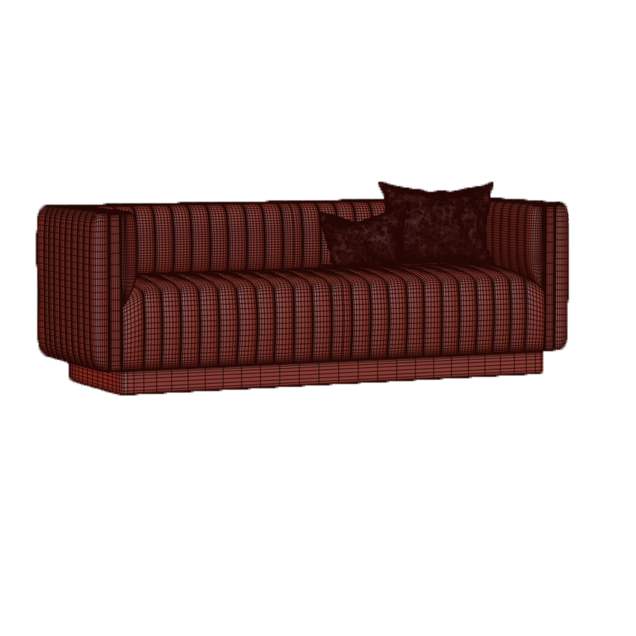 Conjure Tufted Velvet Sofa in Emerald 2 3D model_5
