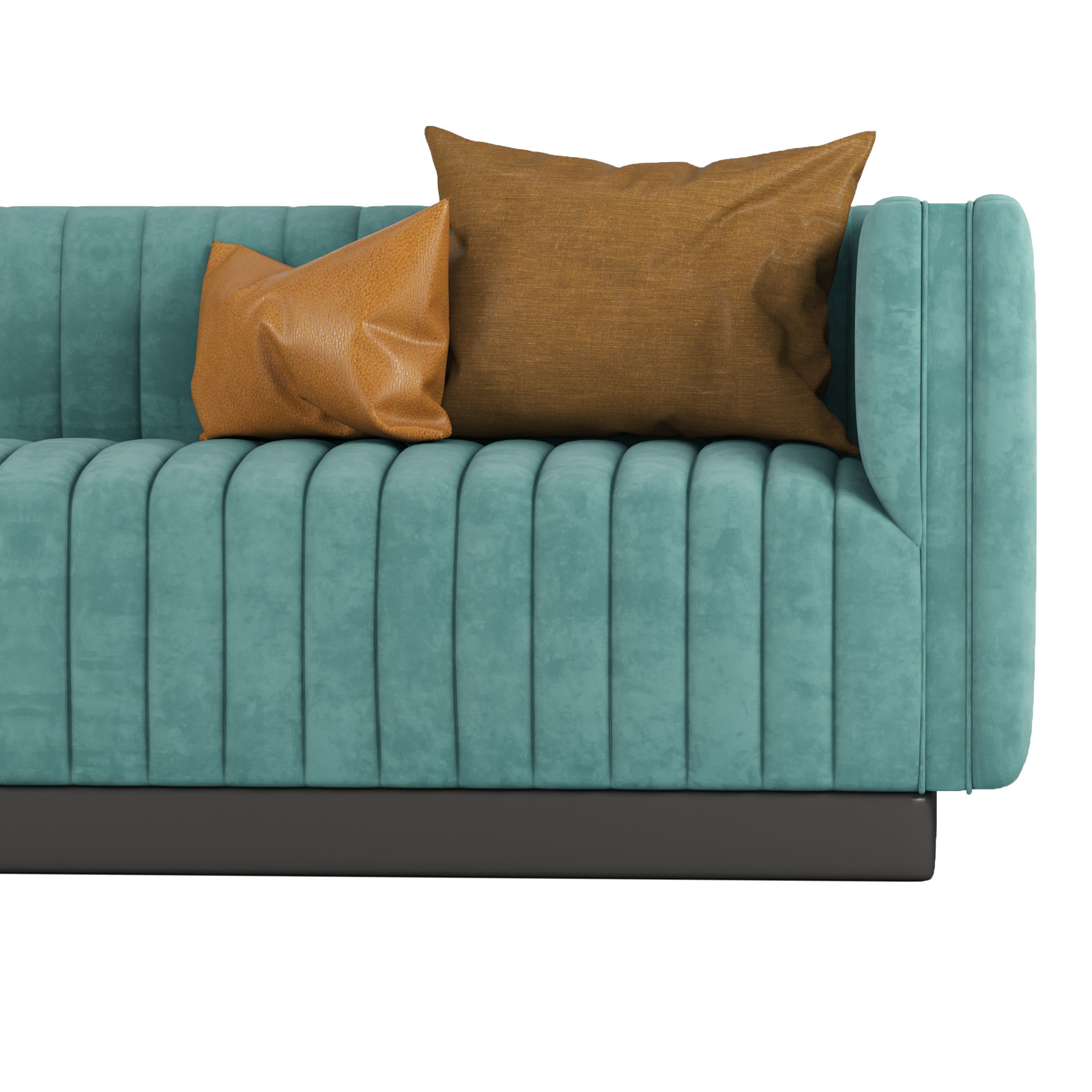 Conjure Tufted Velvet Sofa in Emerald 2 3D model_3