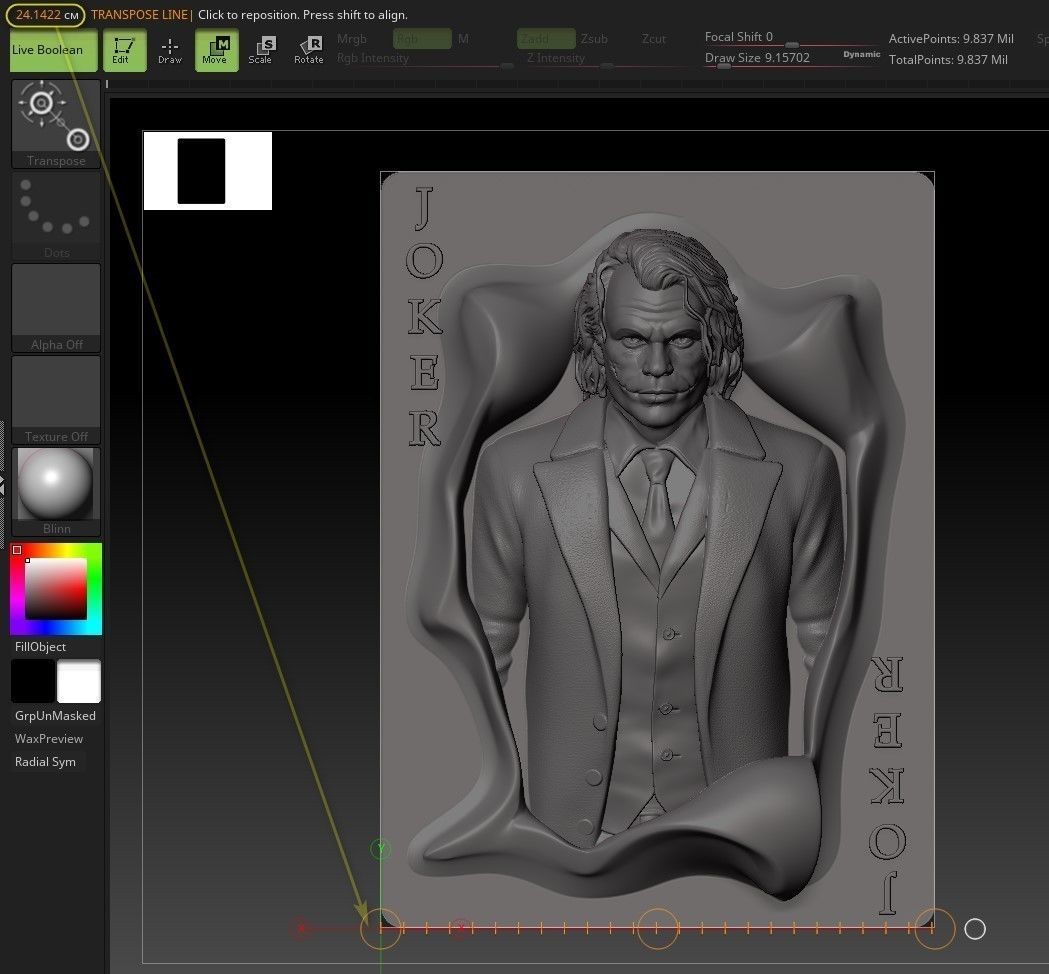 Joker-Heath Ledger 3D print model_29