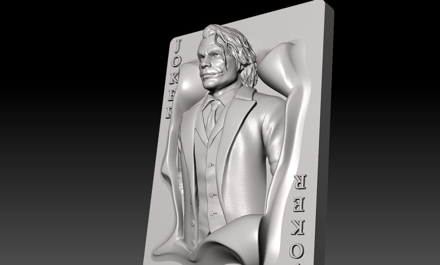 Joker-Heath Ledger 3D print model_19