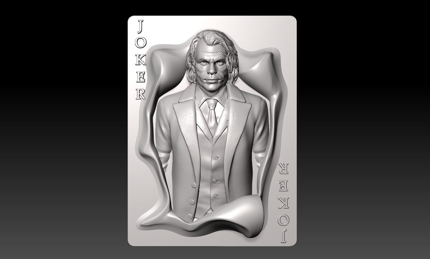 Joker-Heath Ledger 3D print model_11