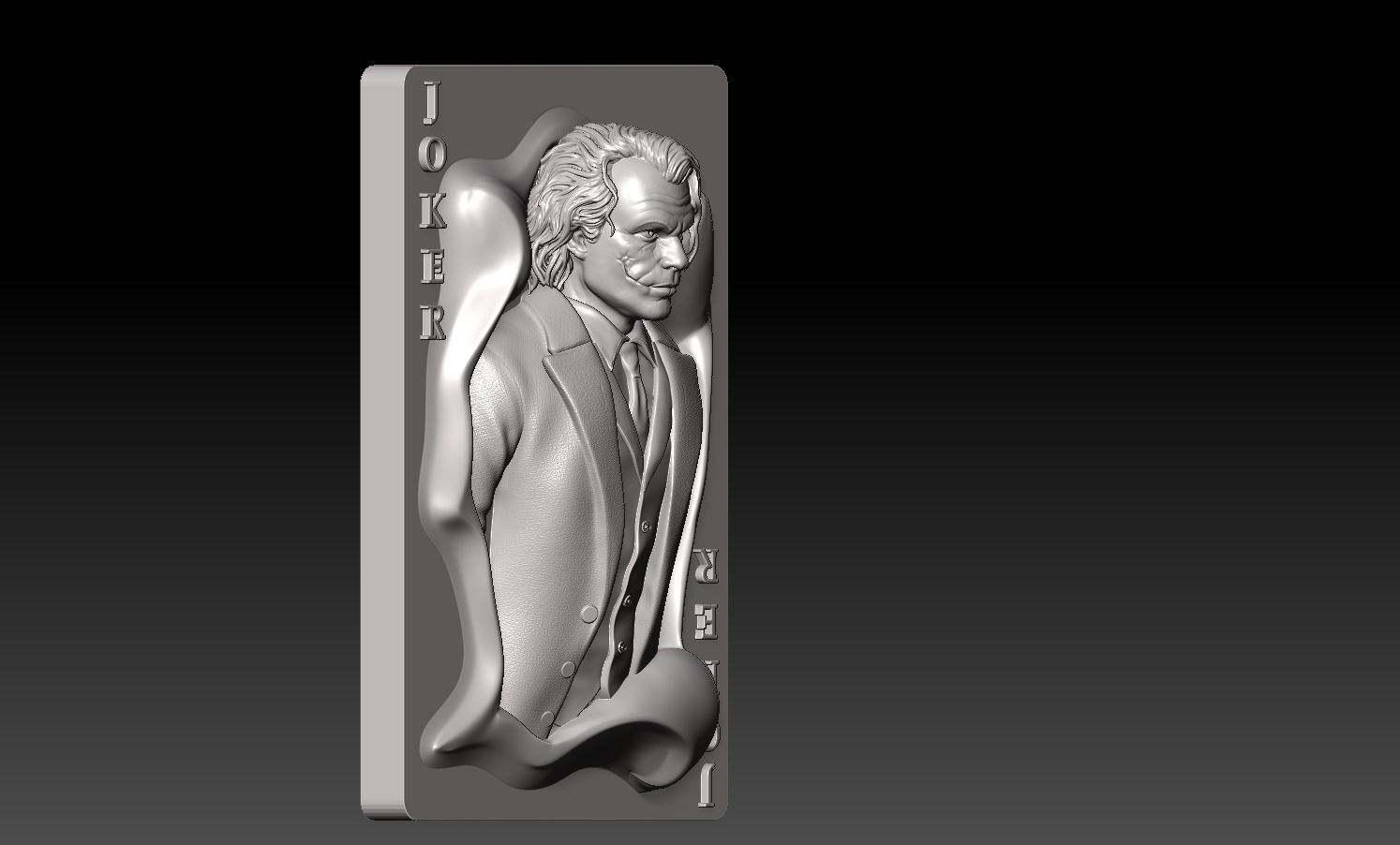 Joker-Heath Ledger 3D print model_9