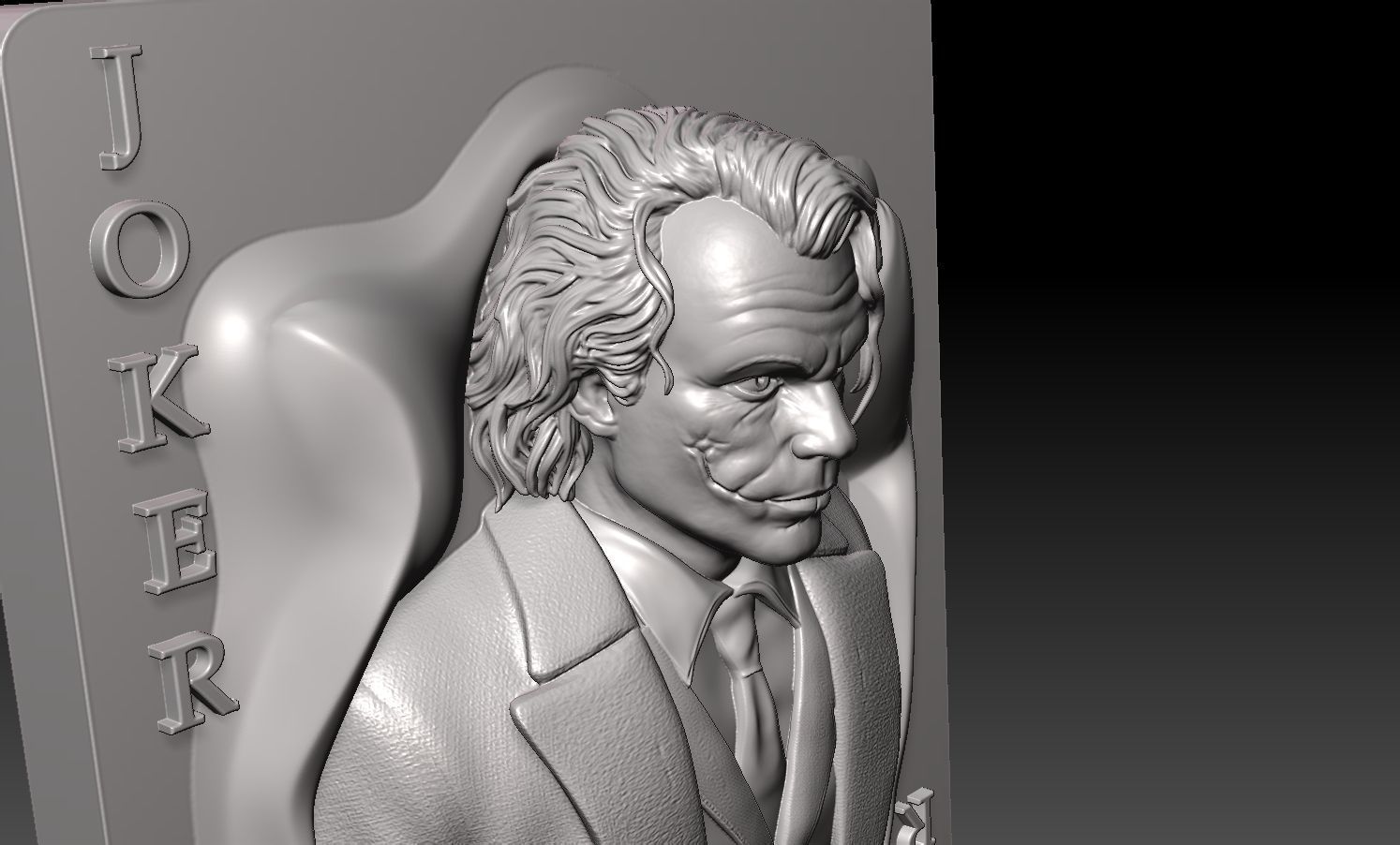 Joker-Heath Ledger 3D print model_26