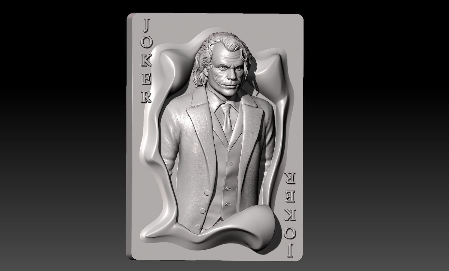 Joker-Heath Ledger 3D print model_10