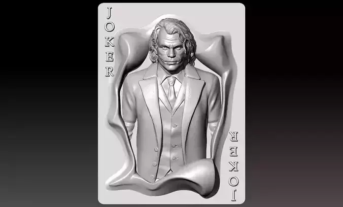 Joker-Heath Ledger 3D print model