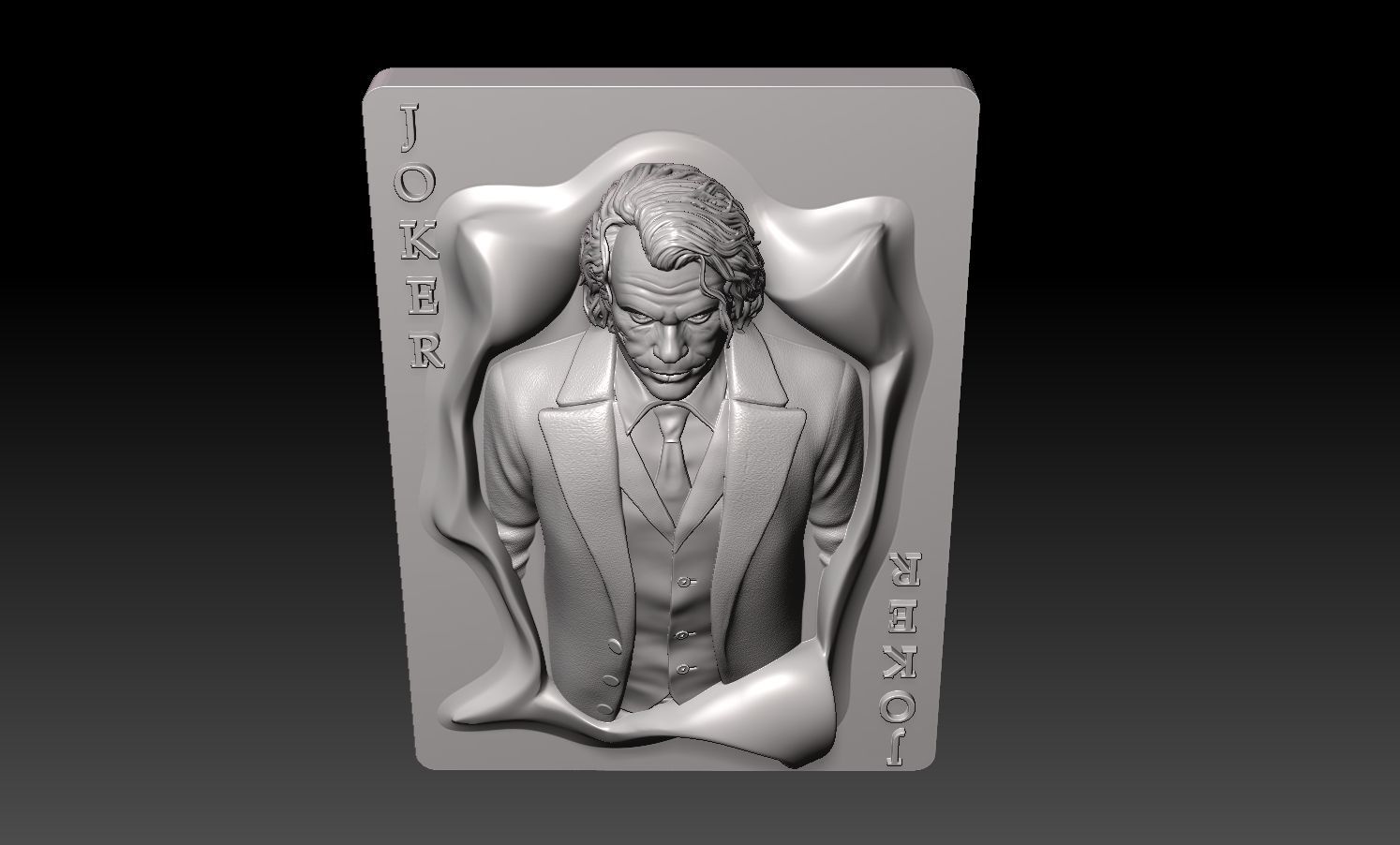 Joker-Heath Ledger 3D print model_14