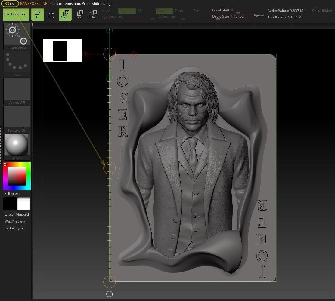 Joker-Heath Ledger 3D print model_28