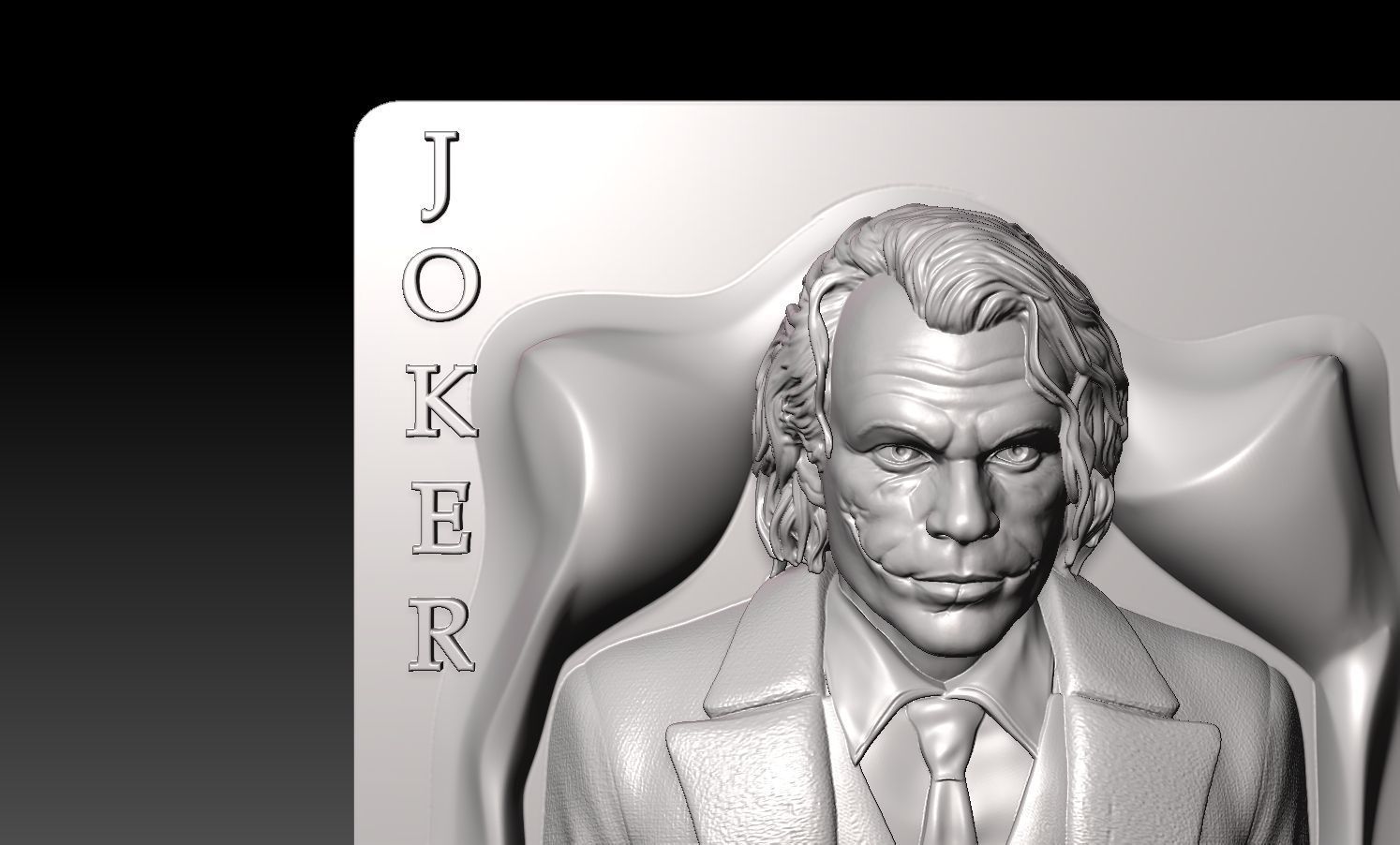 Joker-Heath Ledger 3D print model_20