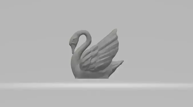 Swan Ornament 3D print model