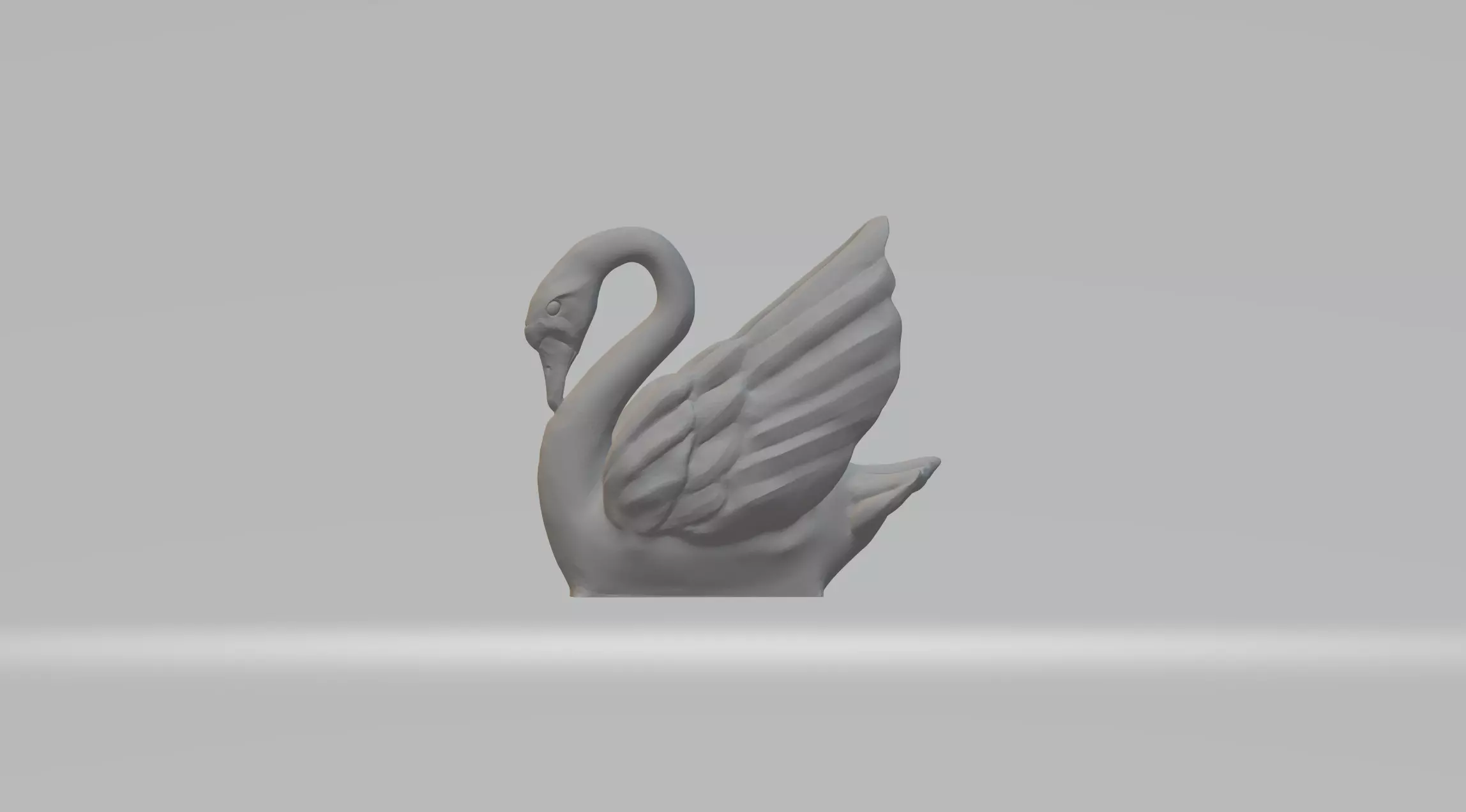 Swan Ornament 3D print model_0