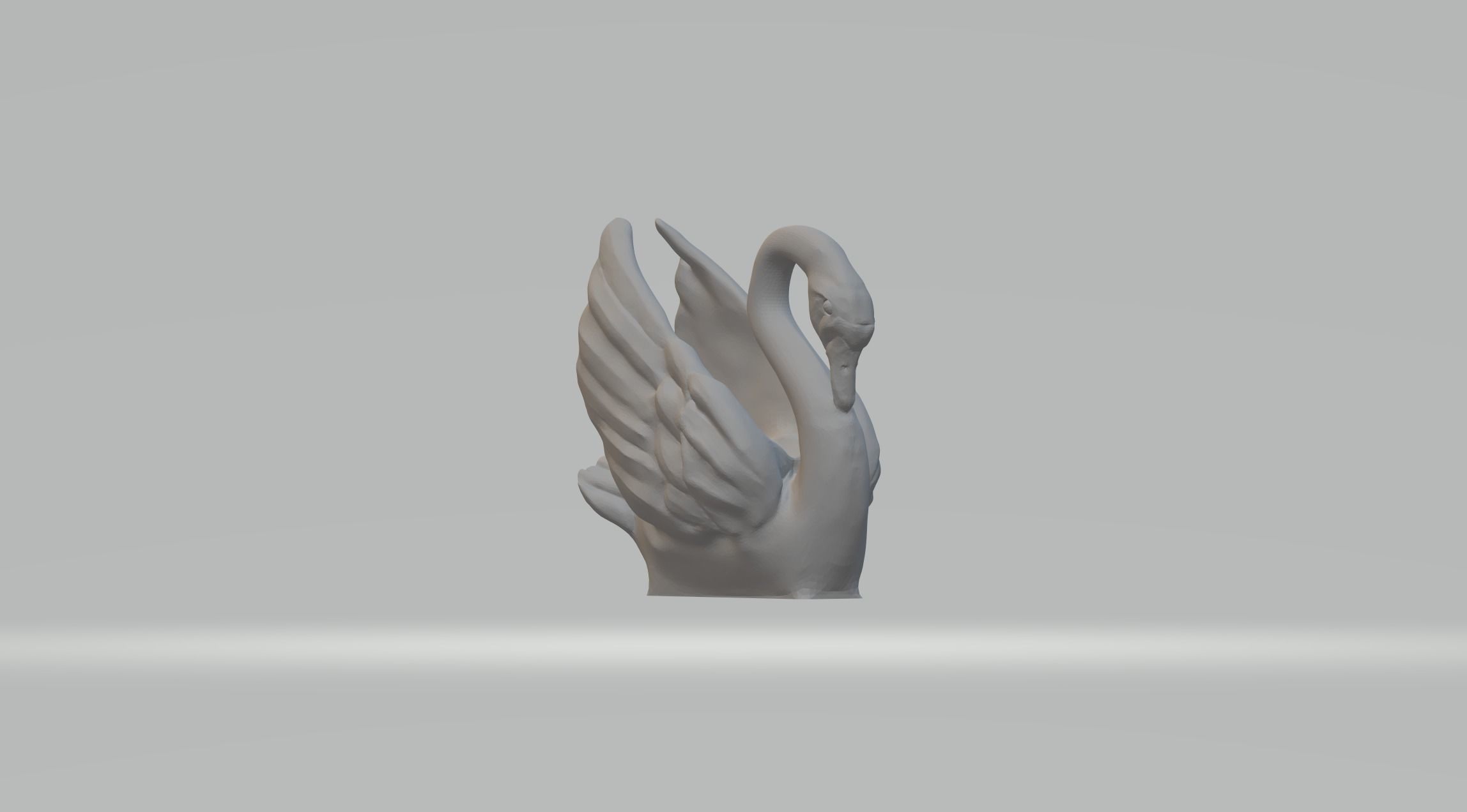 Swan Ornament 3D print model_3