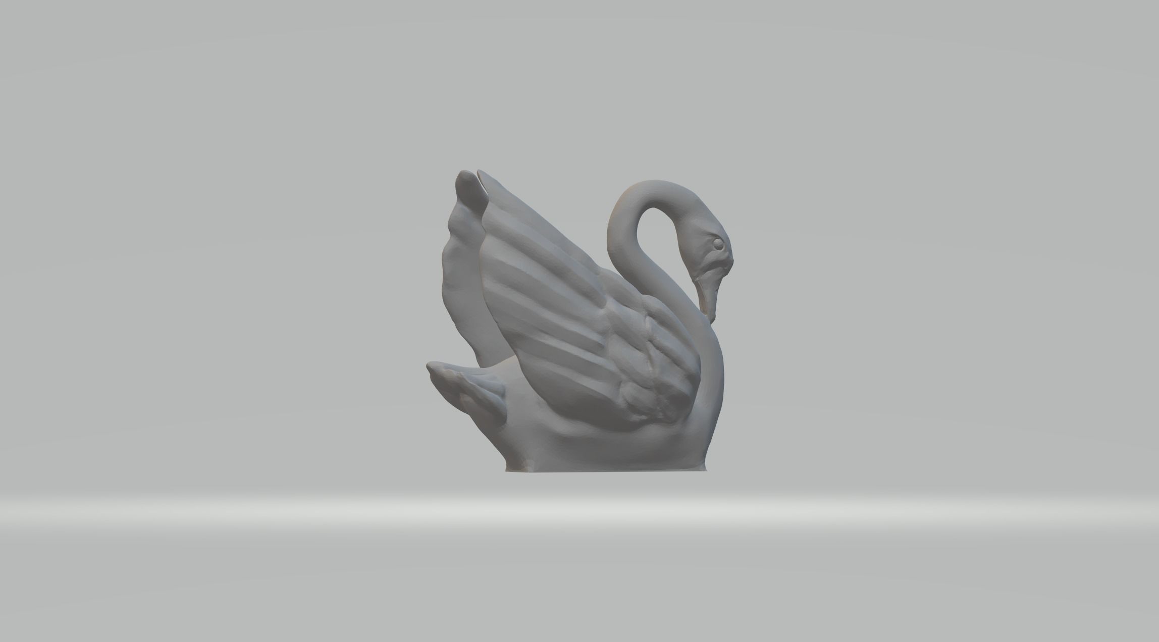 Swan Ornament 3D print model_1