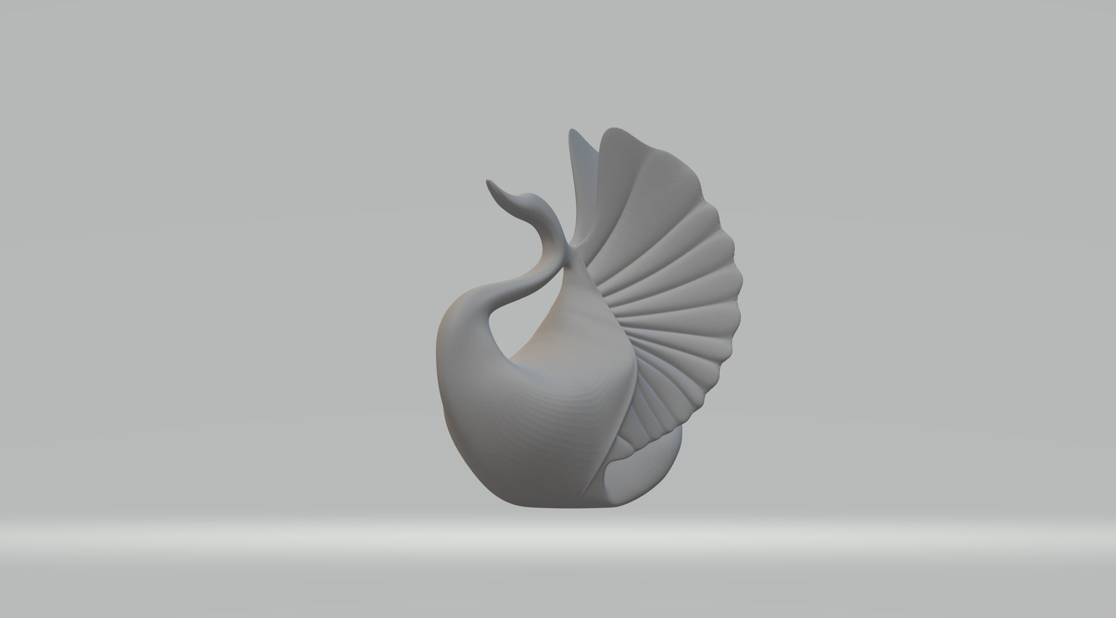 Spread Wings Swan 3D print model_1