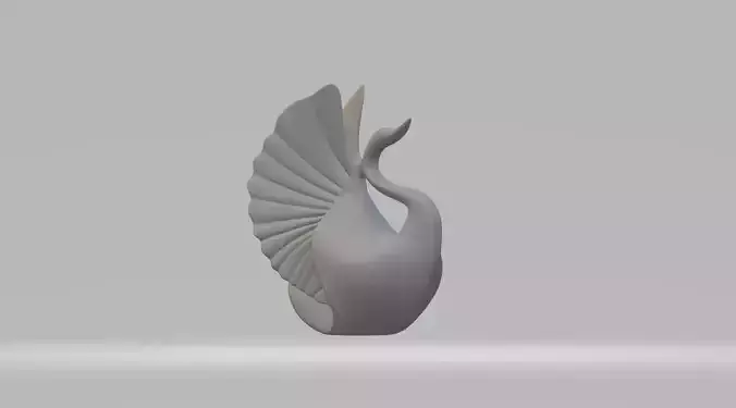 Spread Wings Swan 3D print model
