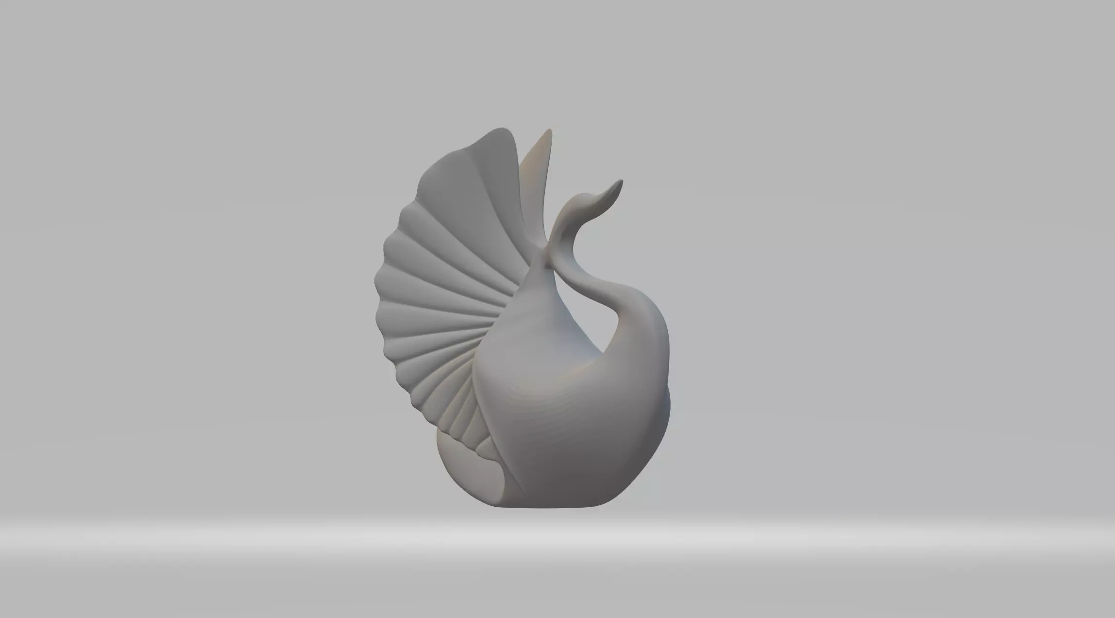 Spread Wings Swan 3D print model_0